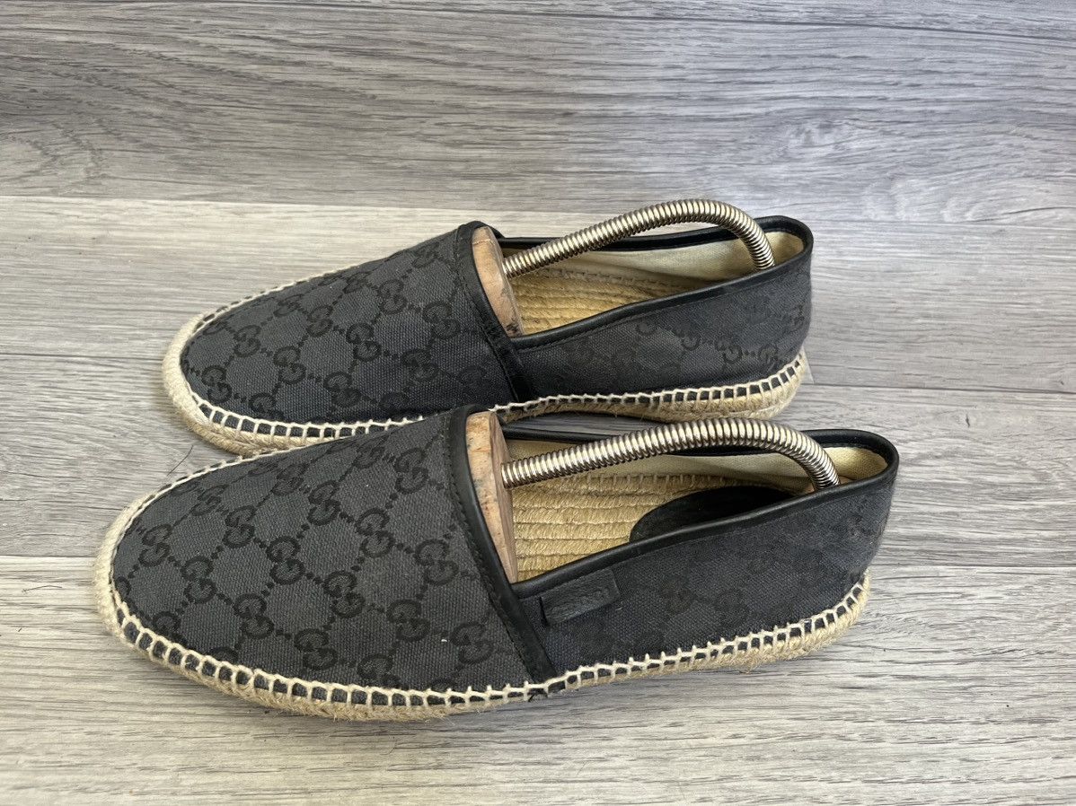 Gucci Gucci espadrille gg monogram slip ons sz 40 Size US 7 / EU 40 - 5 Thumbnail