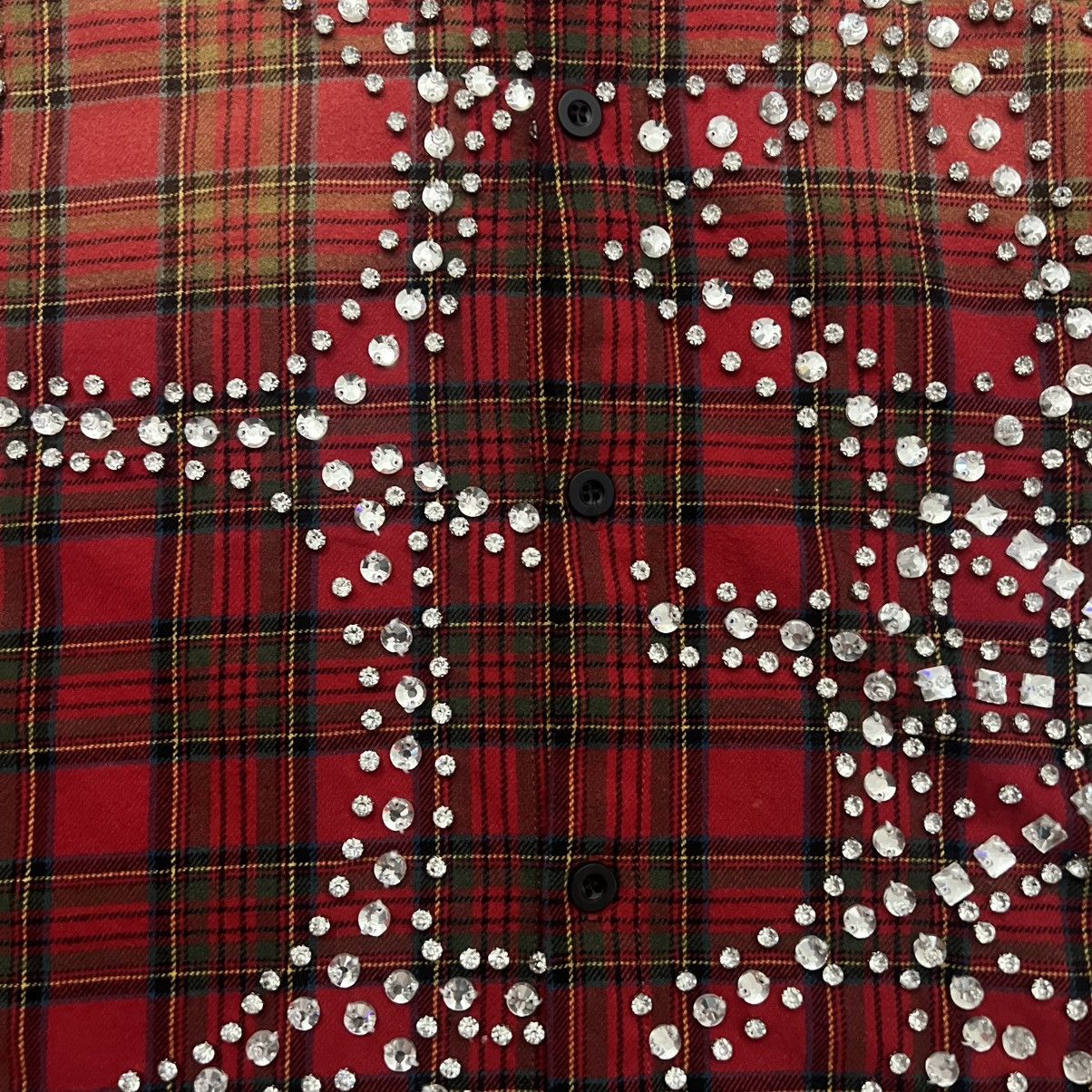 Vale Vale Forever Rhinestone Flannel Size US L / EU 52-54 / 3 - 7 Thumbnail