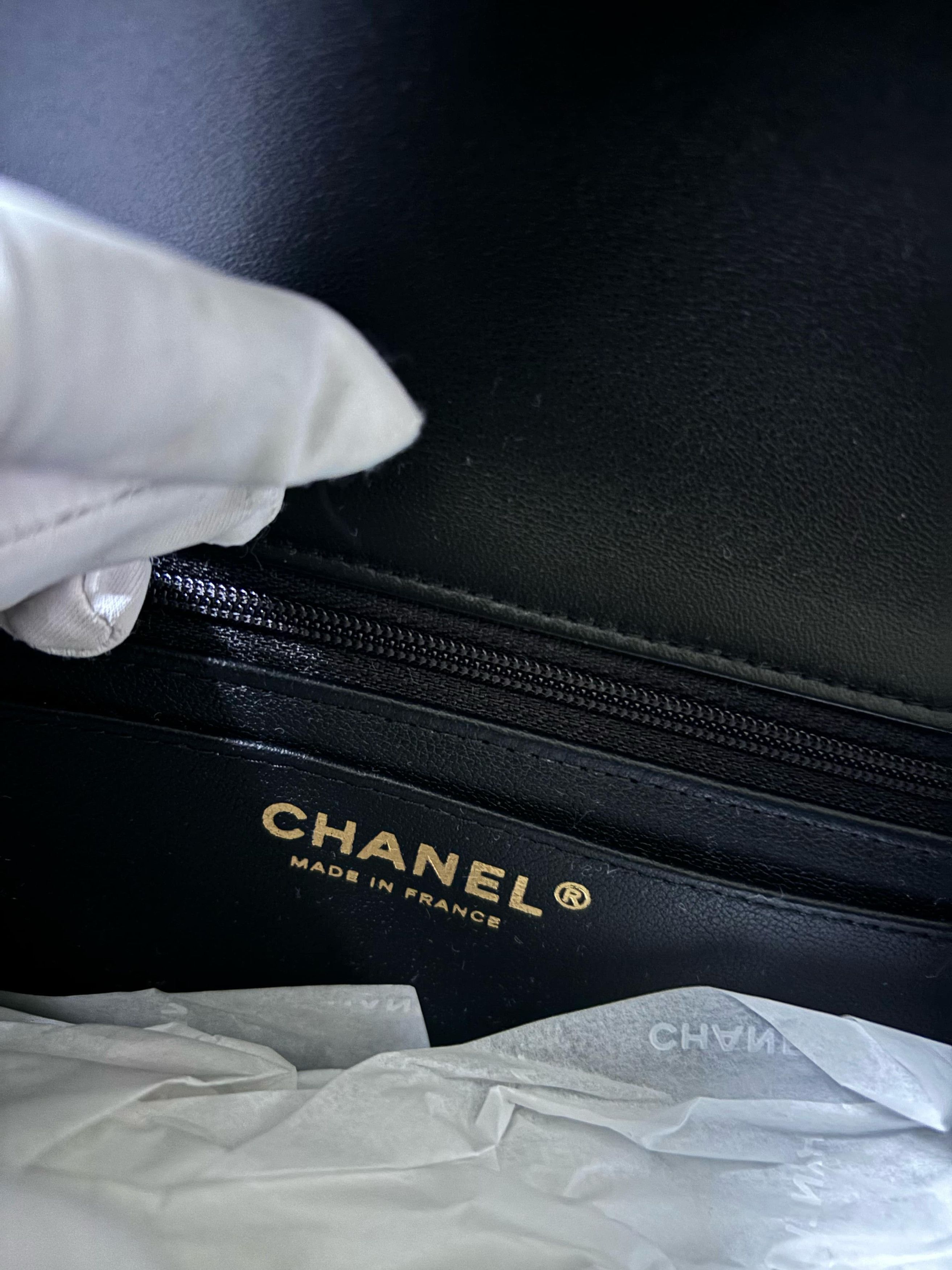 Chanel CHANEL Flapbag Handle Agneau/MDCB Noir Size ONE SIZE - 9 Thumbnail