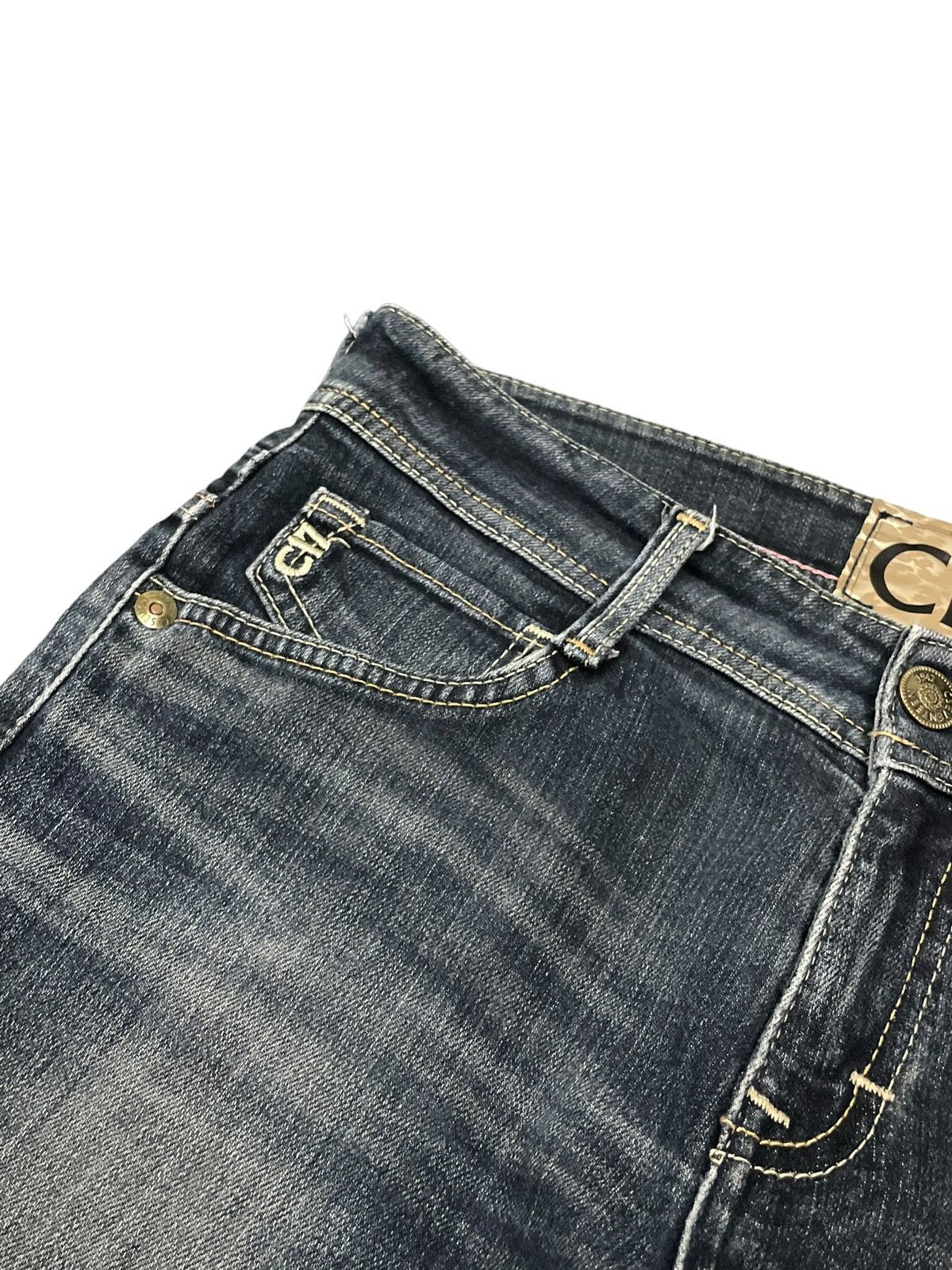 Mizra Jeans Kyoto Vintage Japanese Brand Wide Leg Style Fade Wash Flared Jeans Size 31" - 10 Thumbnail
