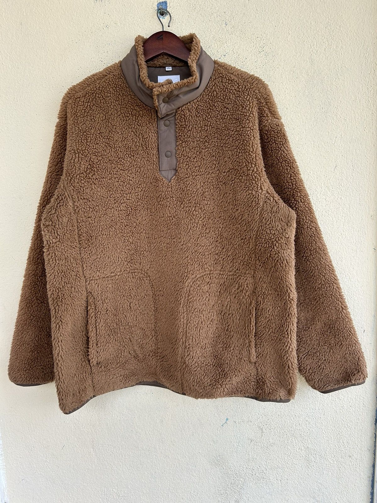Uniqlo × White Mountaineering Half Button Ups Sherpa Fleece Size US L / EU 52-54 / 3 - 1 Thumbnail