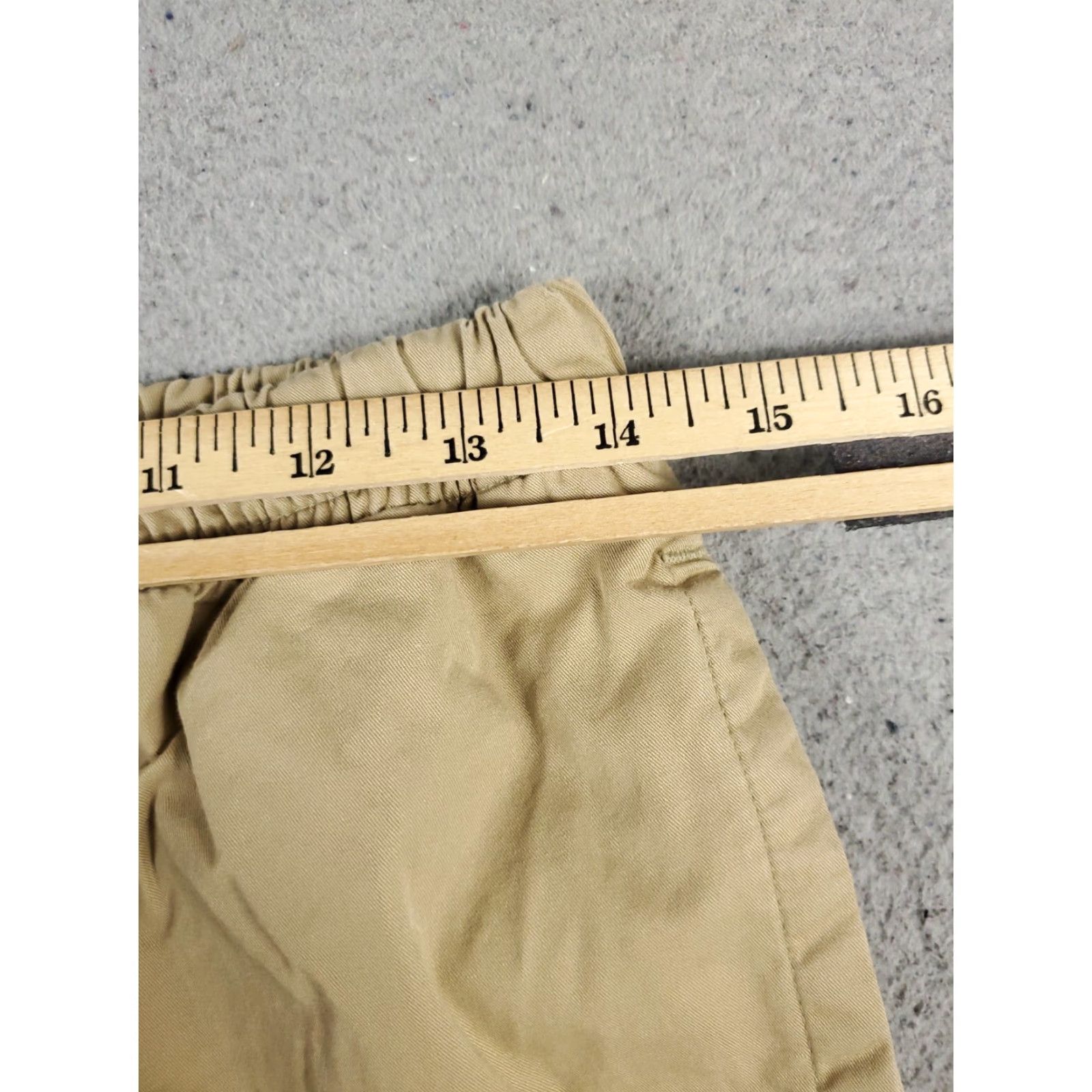 Nautica Nautica Chino Pants Mens Medium Beige Stretch Waist Comfort Trousers 30in Inseam Regular Fit Size US 31 - 4 Thumbnail