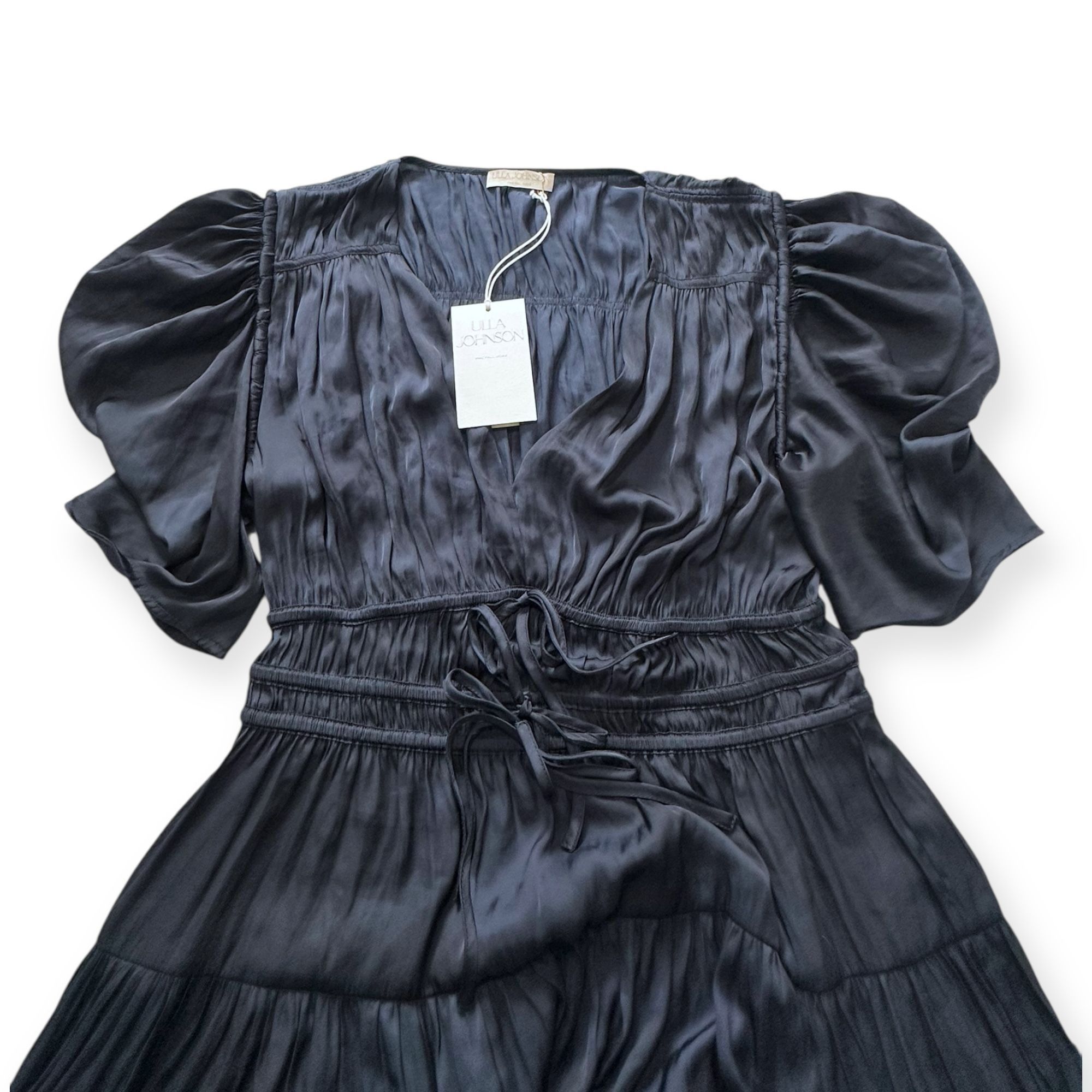 Ulla Johnson Ulla Johnson Azaria Dress Midnight Plissé Satin Mini Size 12 Size XL / US 12-14 / IT 48-50 - 7 Thumbnail