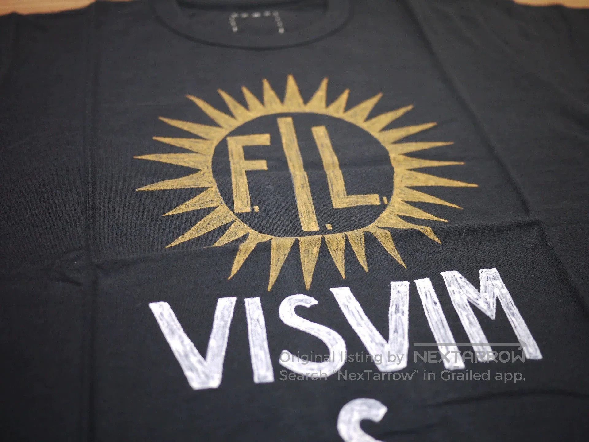 Visvim Black Short Sleeve Sunburst Graphic Tee. Size US S / EU 44-46 / 1 - 2 Thumbnail