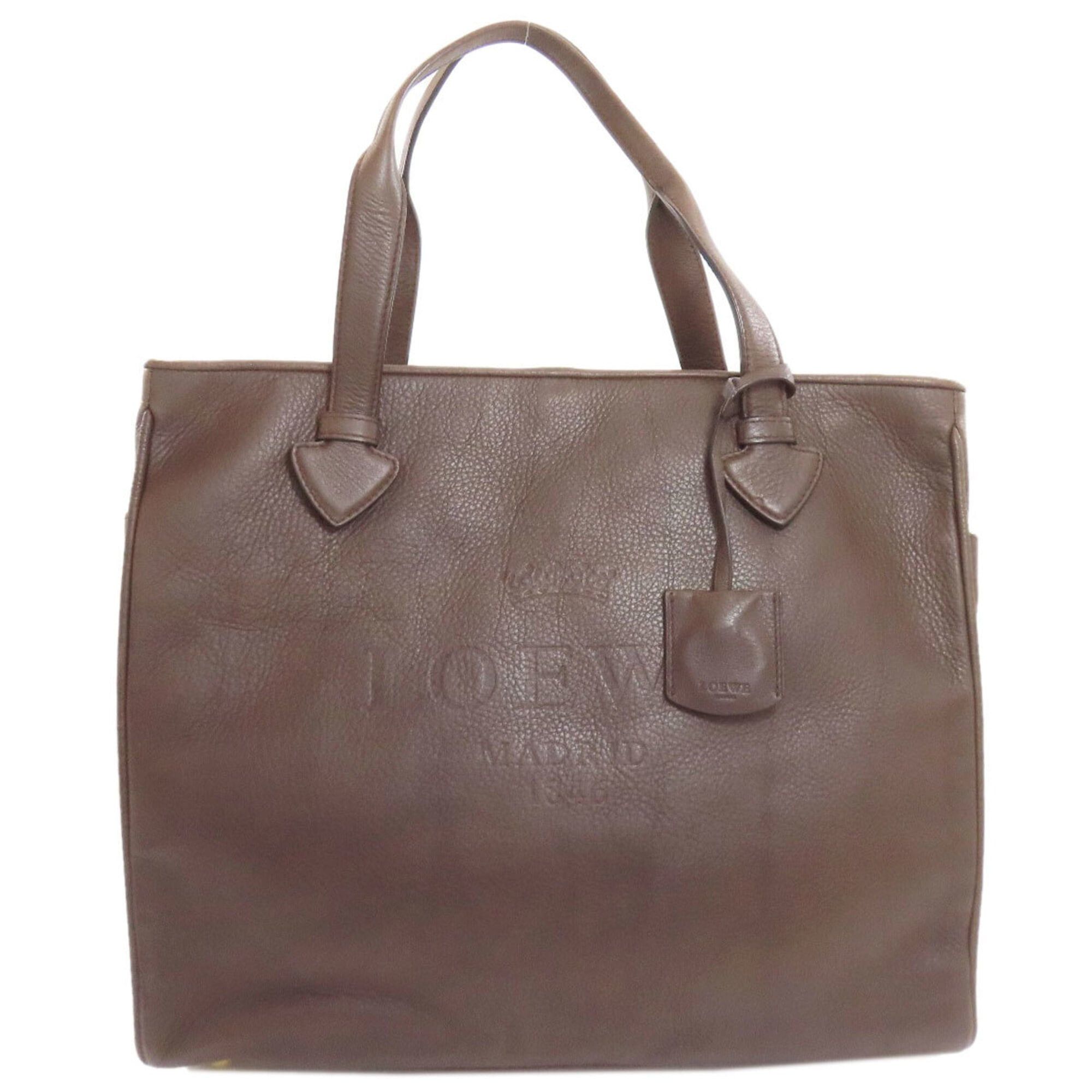 Loewe Loewe Logo Tote Bag Leather Women's LOEWE Size ONE SIZE - 1 Thumbnail