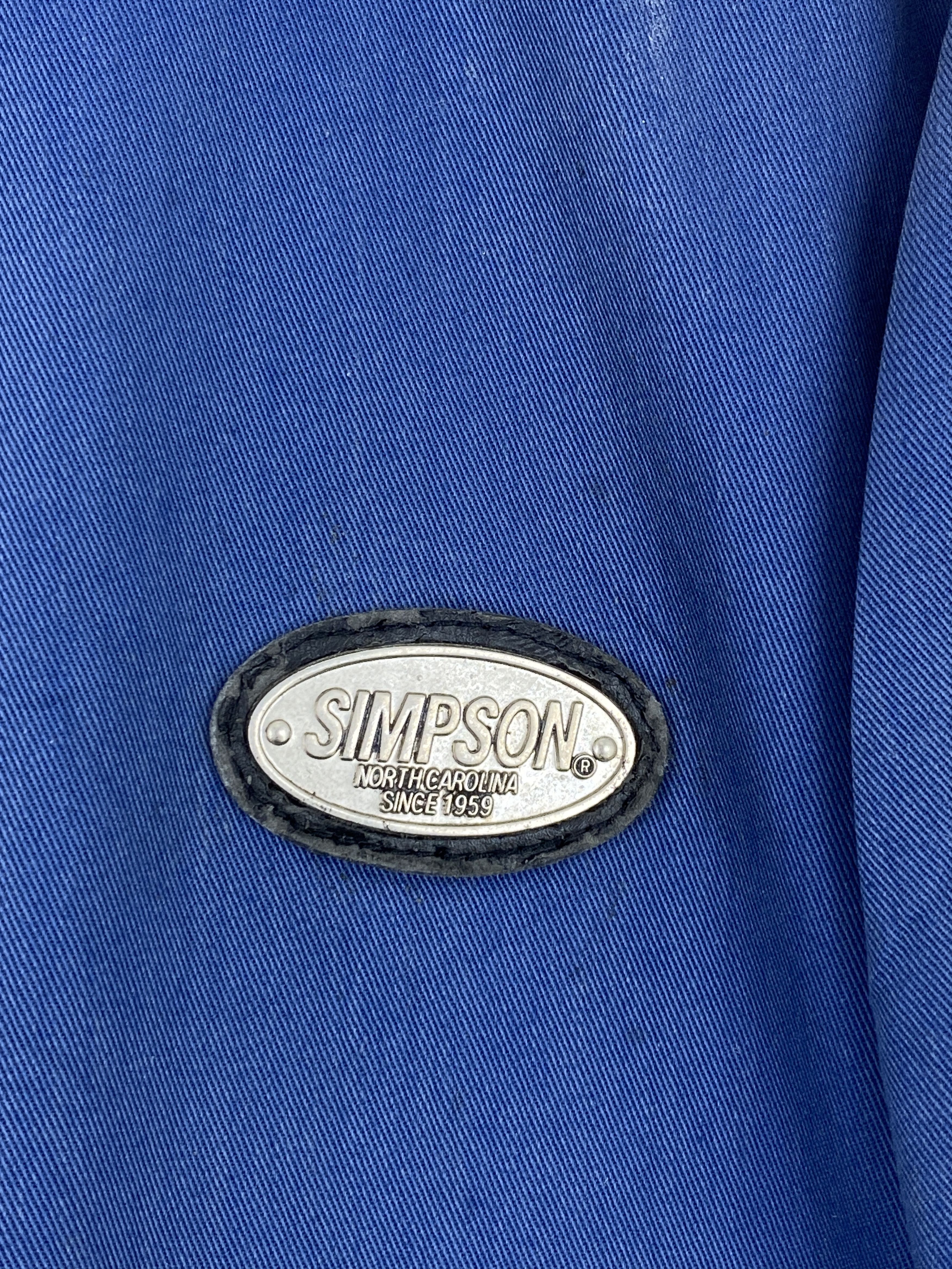Vintage Vintage Simpson U.S.A Motorcycle Denim Jacket J1751 Size US L / EU 52-54 / 3 - 7 Thumbnail
