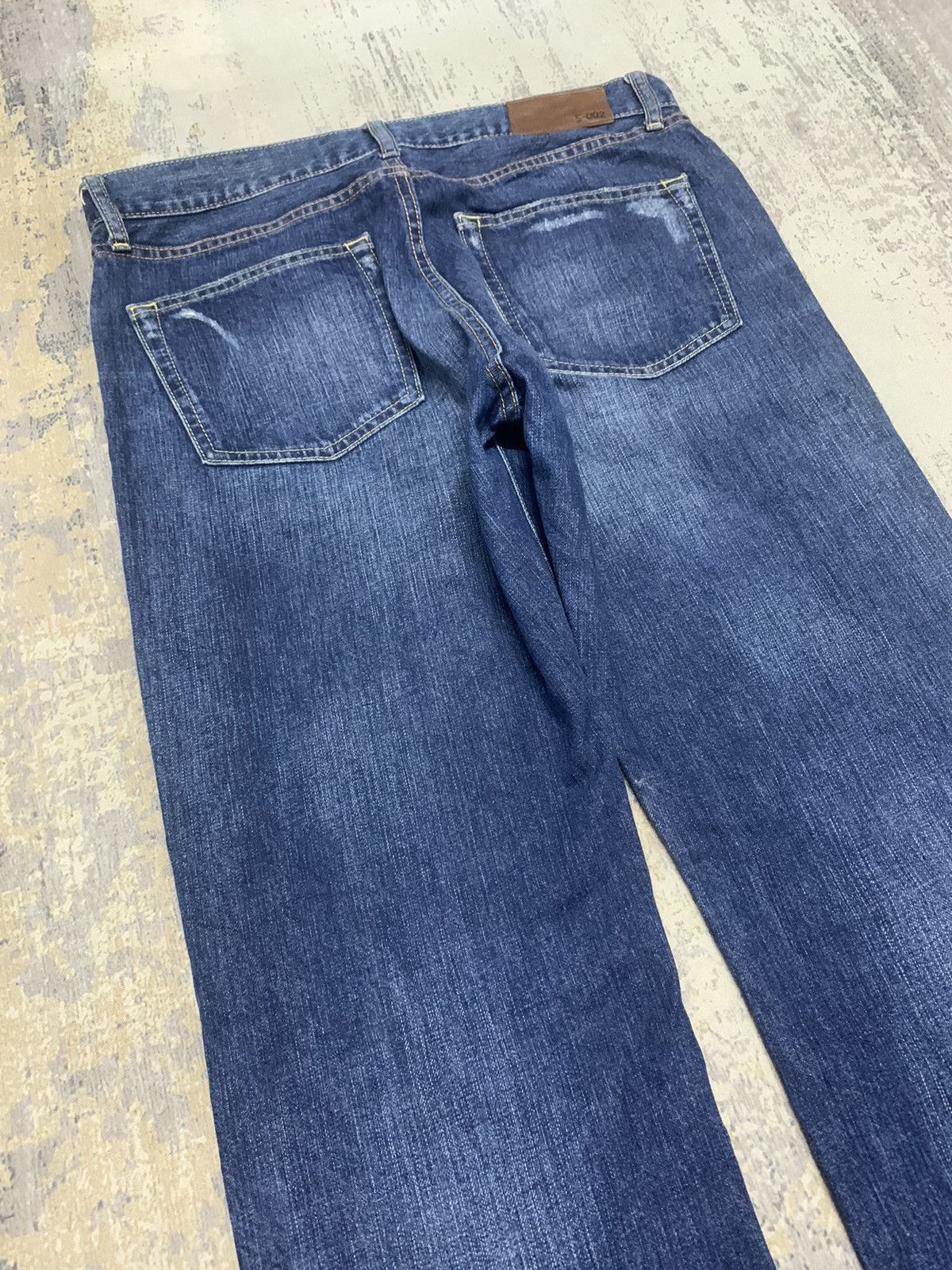 Japanese Brand Japanese Brand Distressed Blue Denim Straight Leg Jeans Size US 33 - 11 Thumbnail
