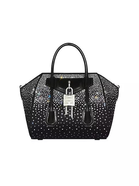 Givenchy o1srvl11e1224 Size: OS/Mini Antigona Lock Bag in Black Size ONE SIZE - 1 Thumbnail