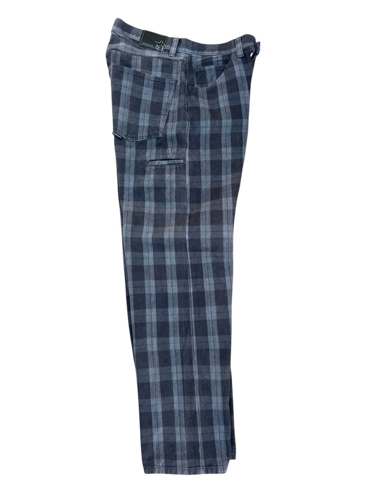 Vintage Vintage RATTLE TRAP Japan Fade Plaid Baggy Work Pant Size US 31 - 19 Thumbnail