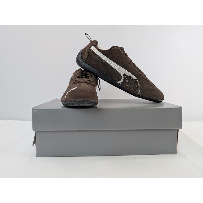 Balenciaga × Puma o1rshd1 Q:3 / Speedcat Destroyed Low Top Sneaker in Brown Size US 11 / EU 44 - 20 Thumbnail