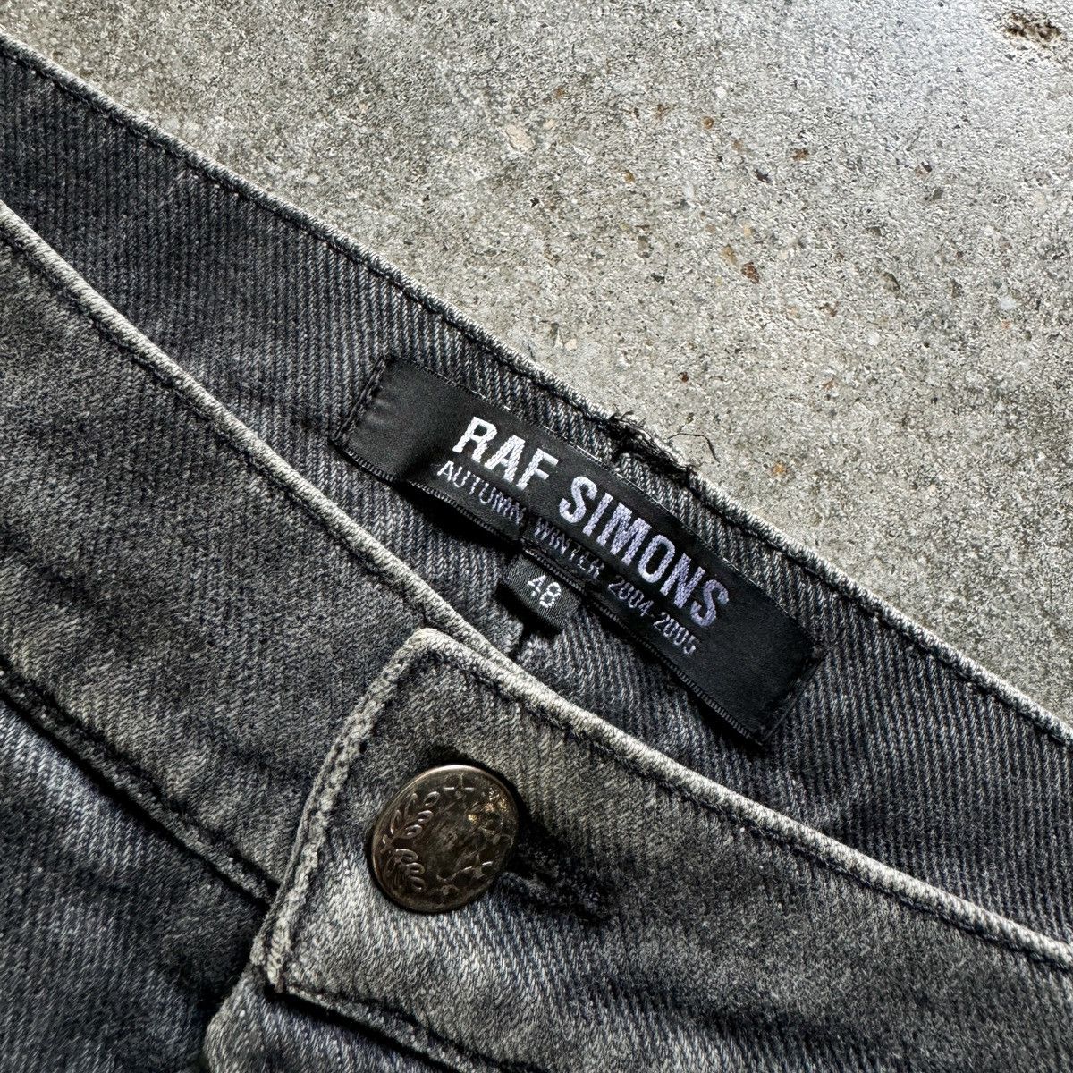 Raf Simons Raf Simons AW04 Ma-1 pocket denim jeans Size US 31 - 7 Thumbnail