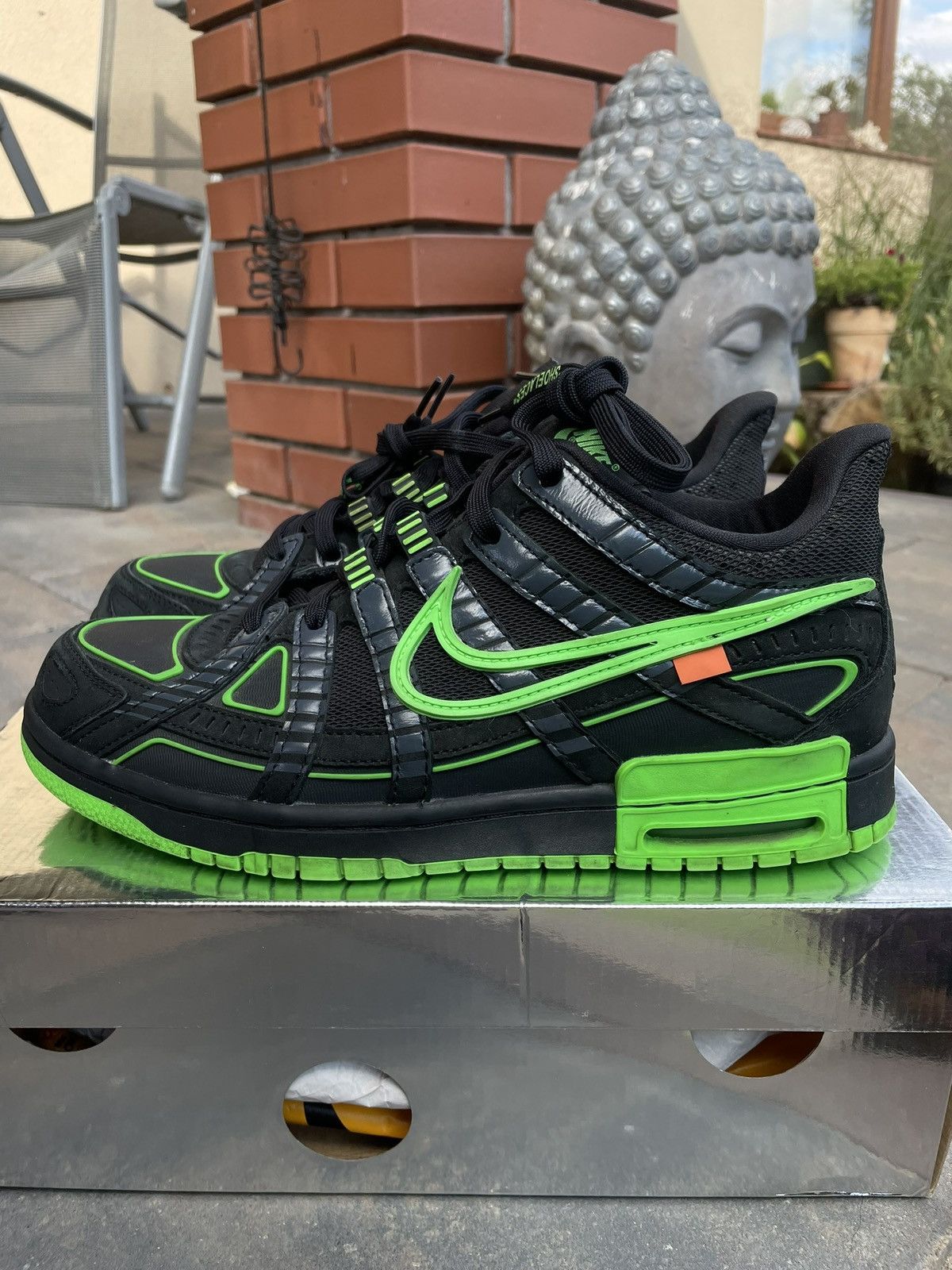 Nike × Off-White Nike Air Rubber Dunk x Off-white green strike Size US 9 / EU 42 - 5 Thumbnail