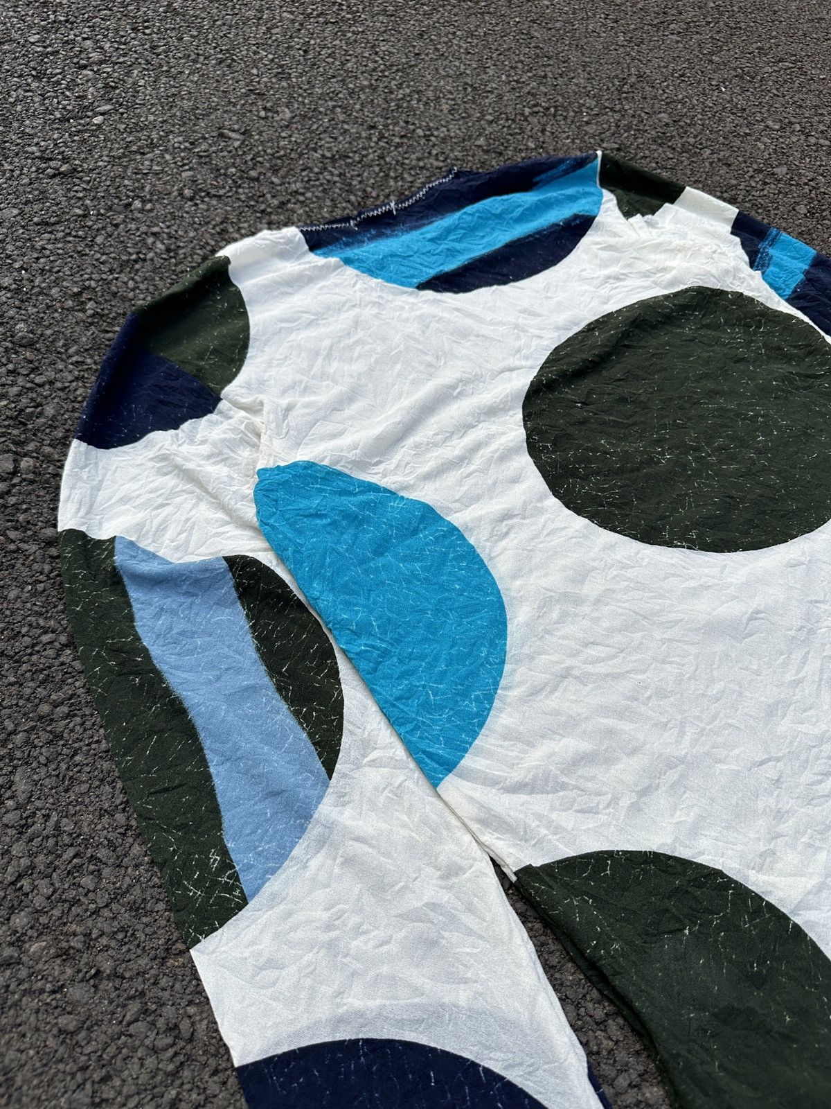 Issey Miyake VINTAGE ISSEY MIYAKE JAPAN MESH WOMEN ABSTRACT CIRCLE MOTIF Size L / US 10 / IT 46 - 10 Thumbnail