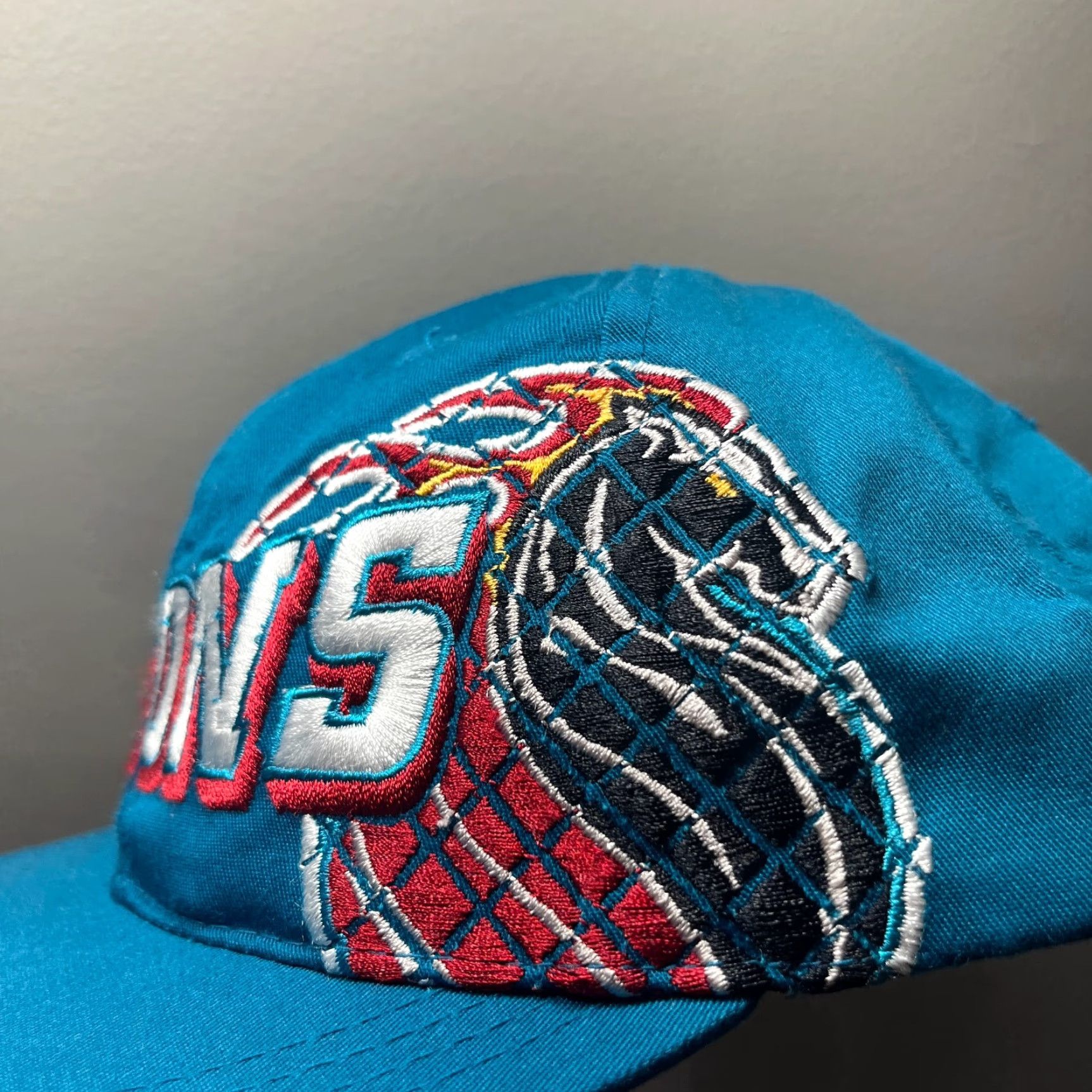 Sports Specialties VINTAGE Sports Specialties Detroit Pistons Snapback Hat 90s Men One Size Blue Snapback Pistons Mens Hats 90s Size ONE SIZE - 4 Thumbnail