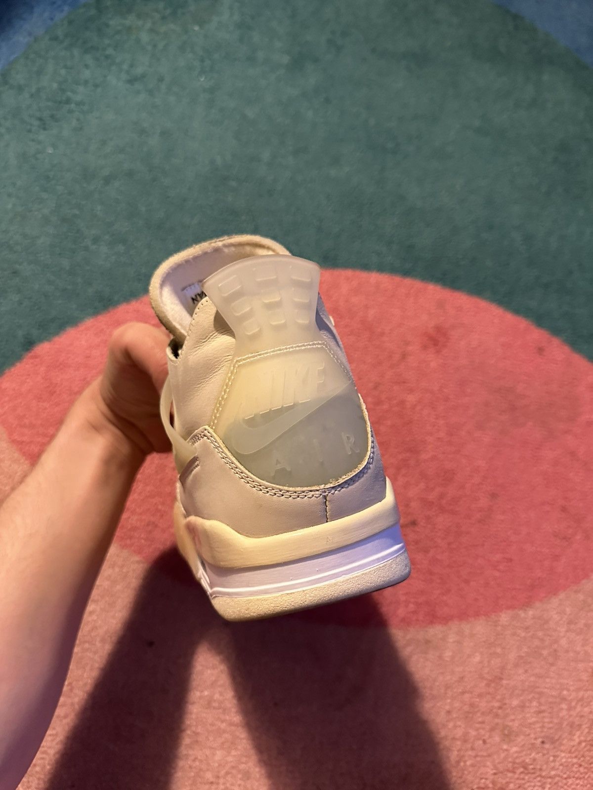 Jordan Brand × Off-White Off White x Air Jordan 4 Retro SP Sail Womens Size US 11.5 / EU 44-45 - 12 Thumbnail