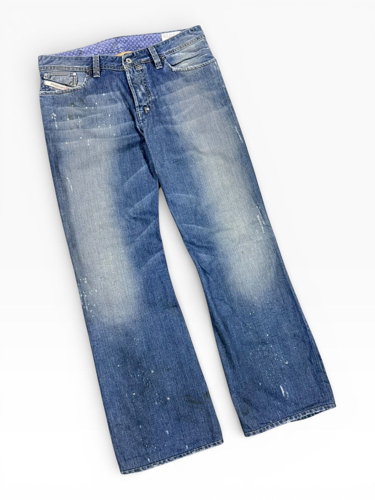 Diesel Authentic🔥Diesel Shazor Bell Bottom Wash Denim Size US 35 - 6 Thumbnail