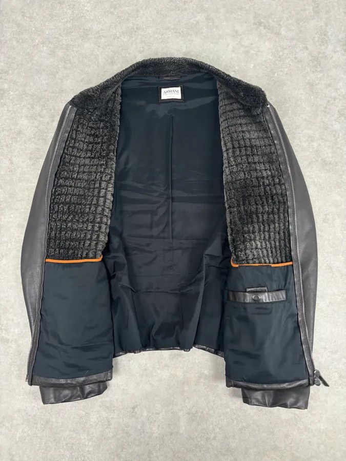 Armani Collezioni Armani Collezioni Brown Leather Quilted Bomber Jacket Size US L / EU 52-54 / 3 - 7 Thumbnail