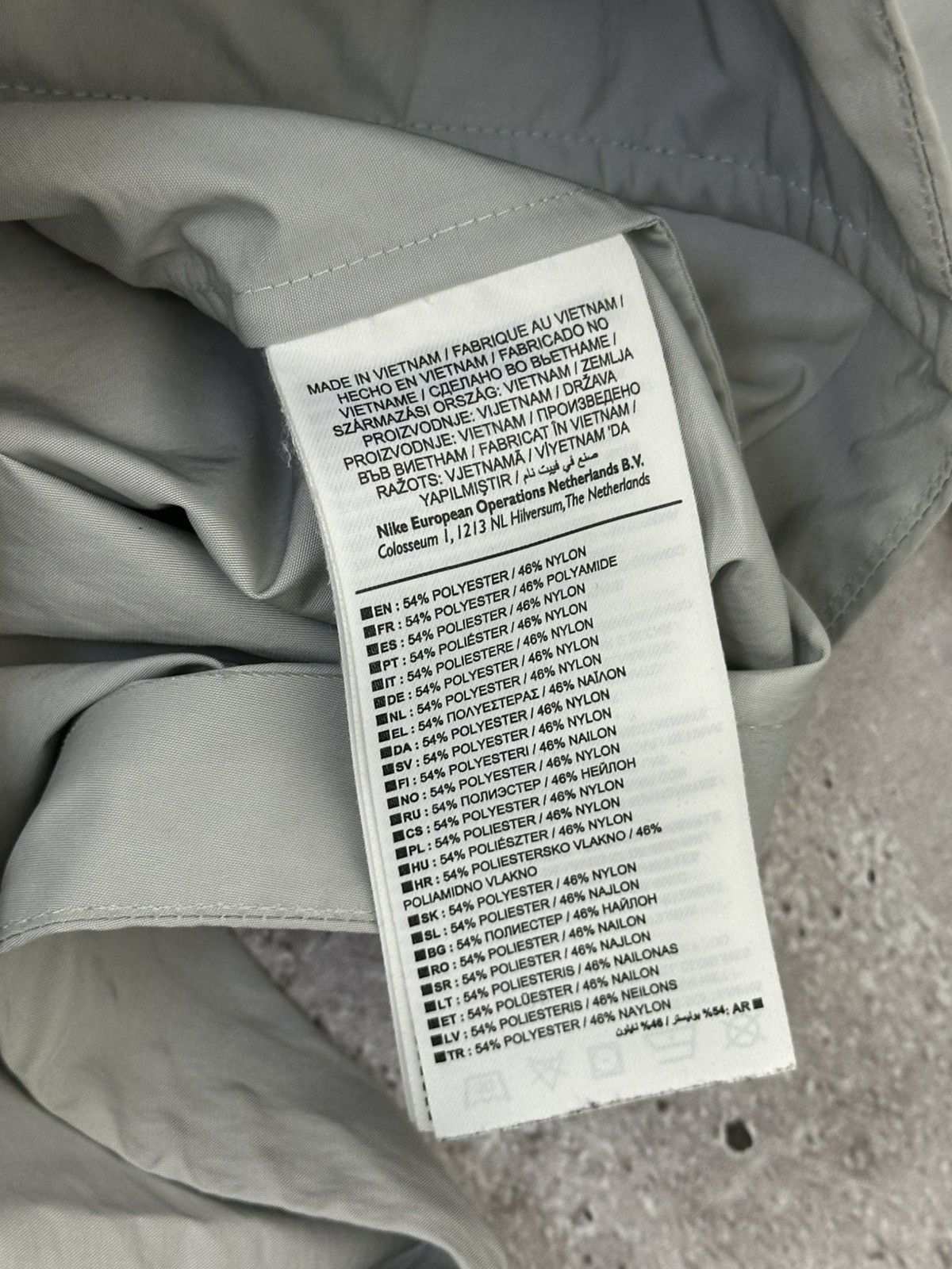 Nike × Vintage Nike Tech Fleece Grey Nylon Logo Hooded Light Jacket Size US L / EU 52-54 / 3 - 14 Thumbnail