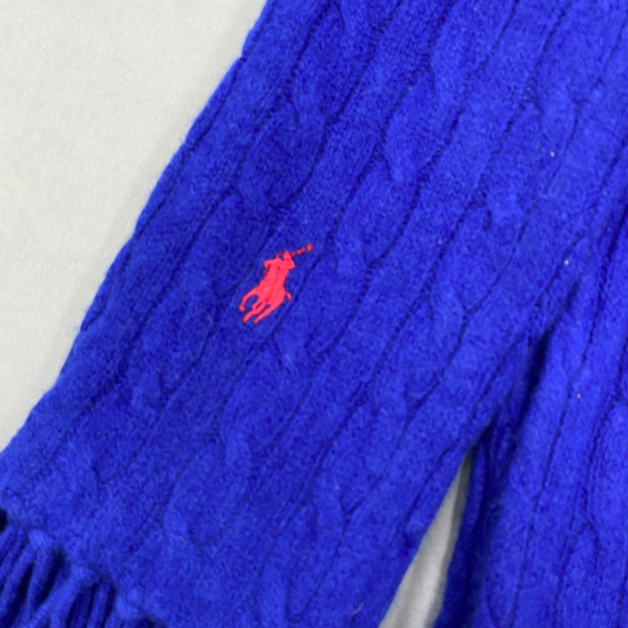 Polo Ralph Lauren Vintage Polo Ralph Lauren Scarf Aran Isle Ribbed Knit Scarve Size ONE SIZE - 4 Thumbnail