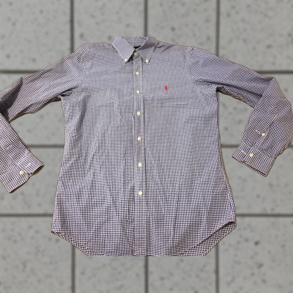 Polo Ralph Lauren Polo Ralph Lauren Dress Shirt S Small Blue Cotton Mens Button Shirt Size 36R - 1 Thumbnail