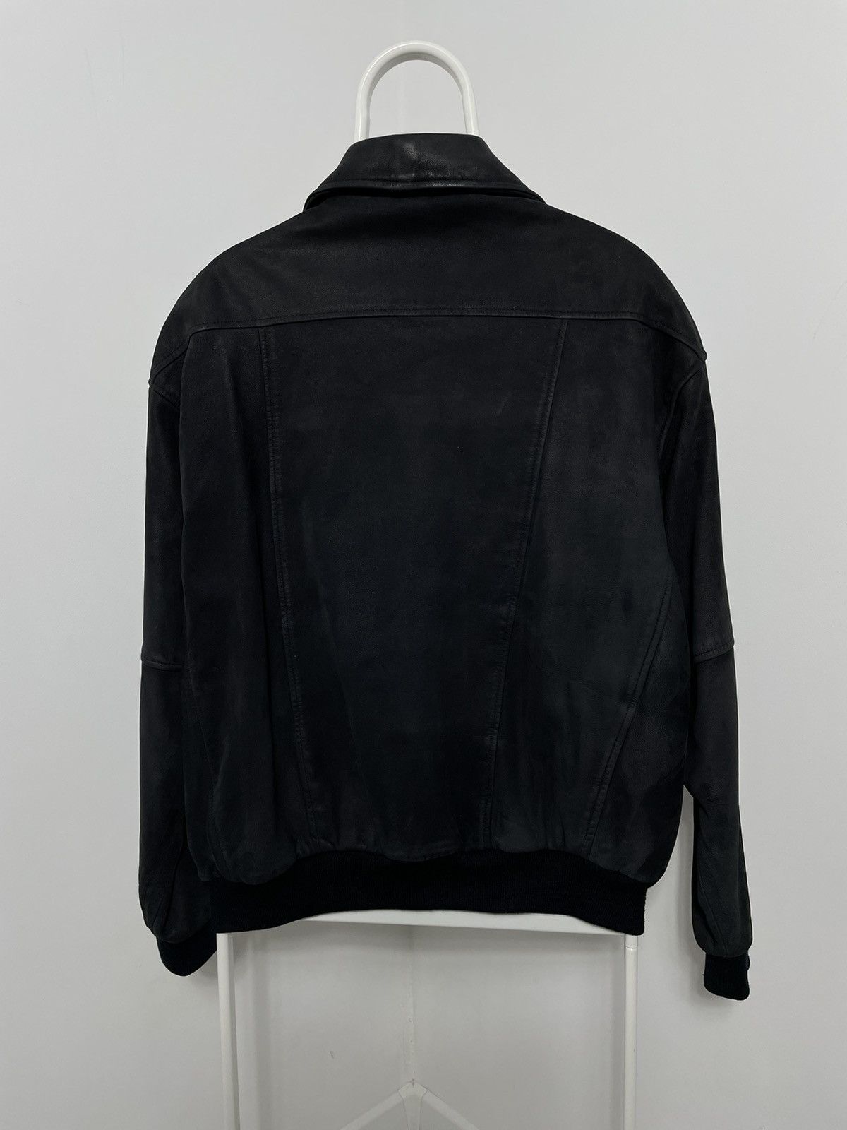Timberland × Vintage Timberland Leather Black Bomber Weather-gear Size US L / EU 52-54 / 3 - 8 Thumbnail