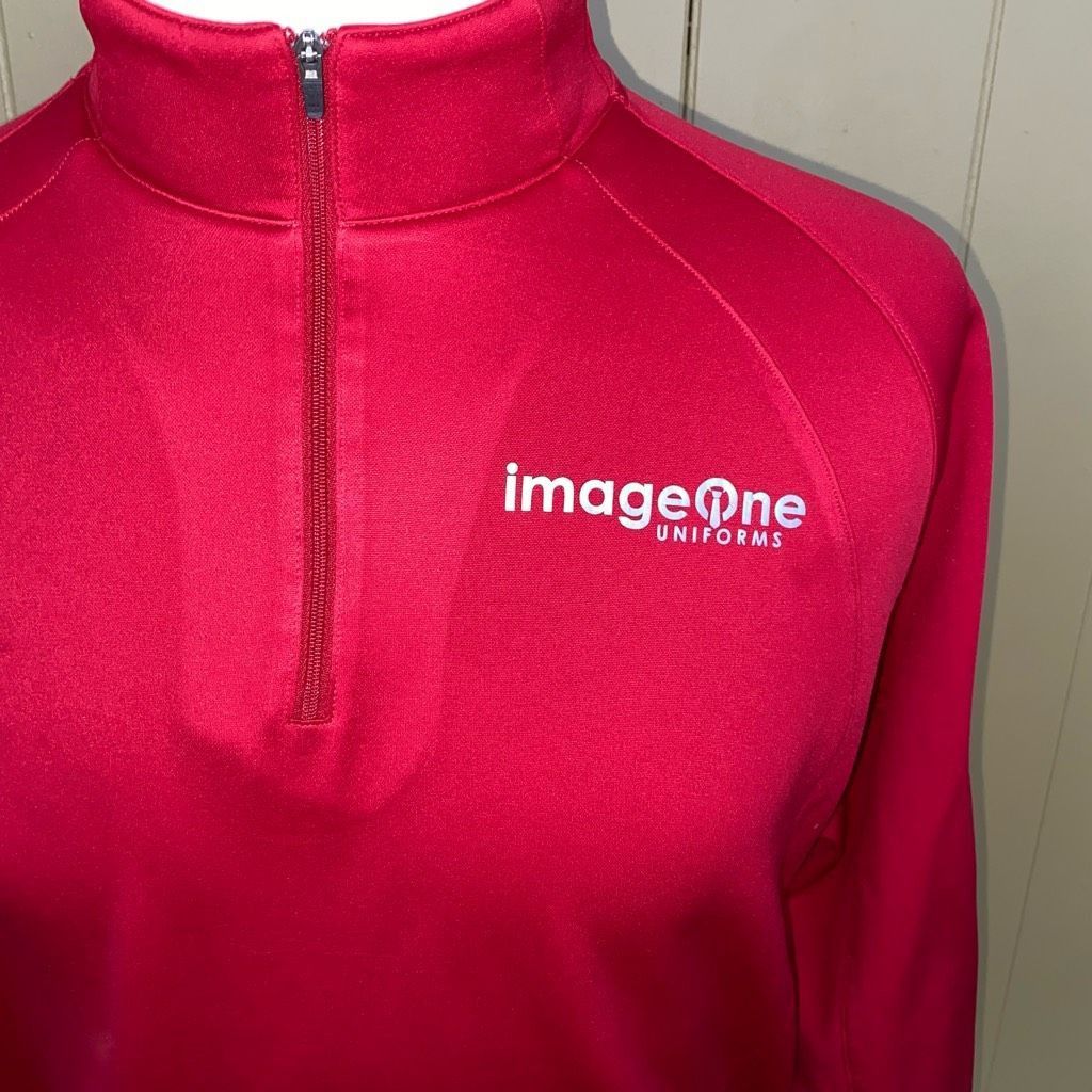 Other Sport Tek men M quarter zip pullover red Size US M / EU 48-50 / 2 - 2 Thumbnail