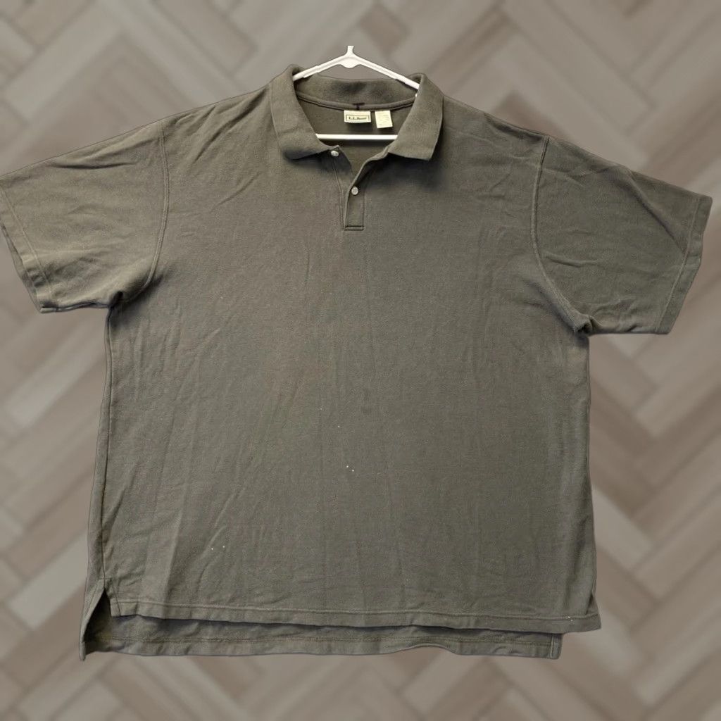 Vintage L.L. Bean Polo Shirt Men Adult XXL Green Casual Cotton Short Sleeve Outdoor Golf 107-16 Size US XXL / EU 58 / 5 - 1 Thumbnail