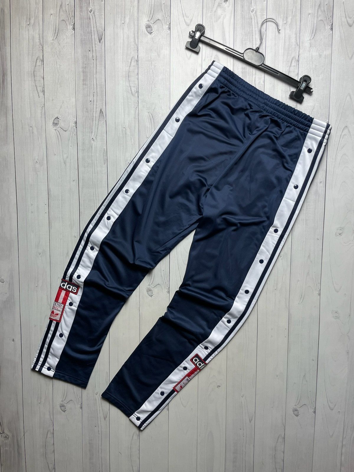 Adidas Vintage Adibreak pants rare navy size S/M Size US 32 / EU 48 - 4 Thumbnail