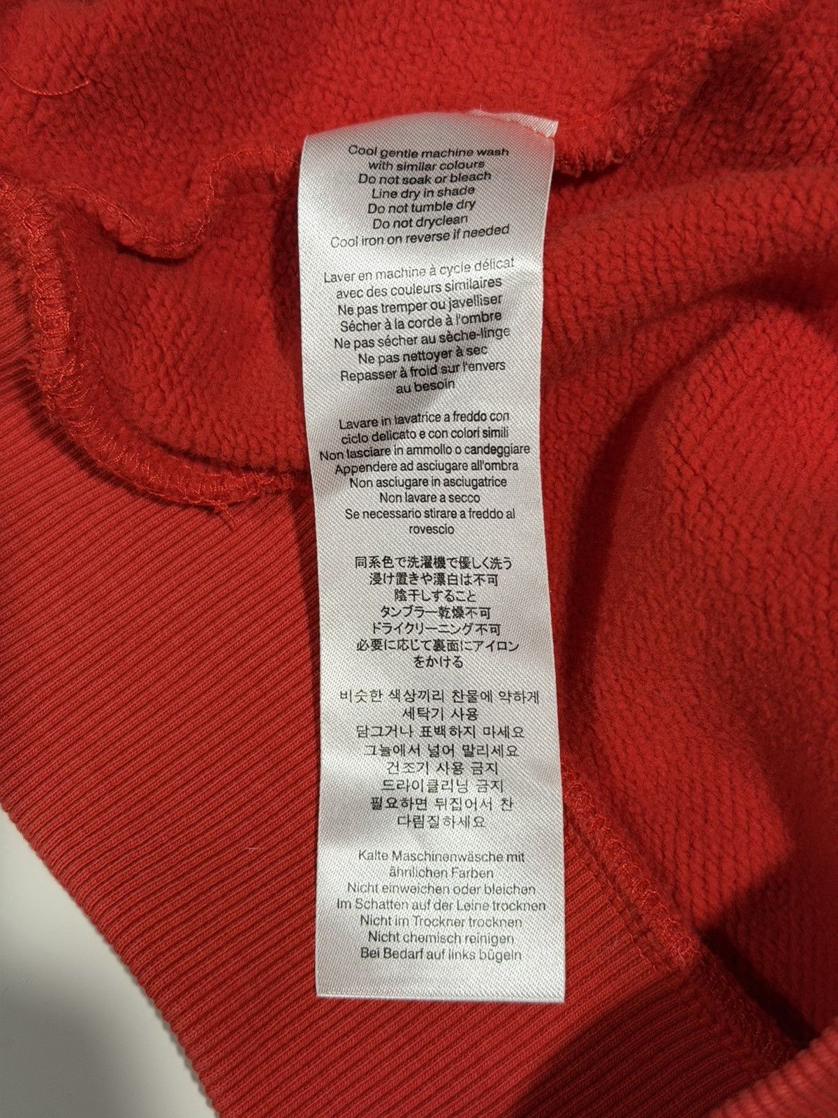 Entire Studios Entire Studios Red Cropped Cotton Jersey Sweatshirt S Size US S / EU 44-46 / 1 - 11 Thumbnail