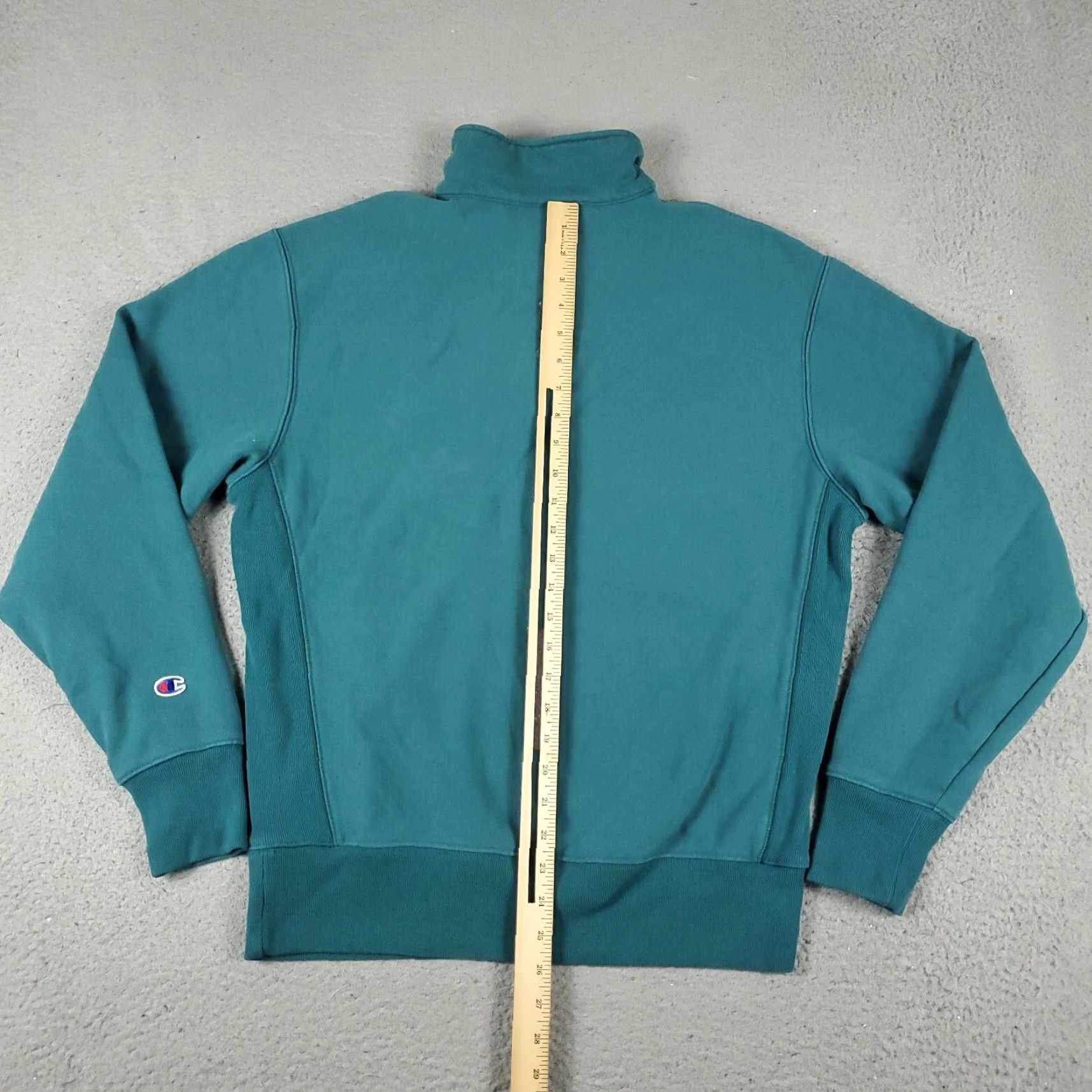 Champion Mens Champion Sweater Medium Teal 1/4 Zip Pullover Size US M / EU 48-50 / 2 - 5 Thumbnail