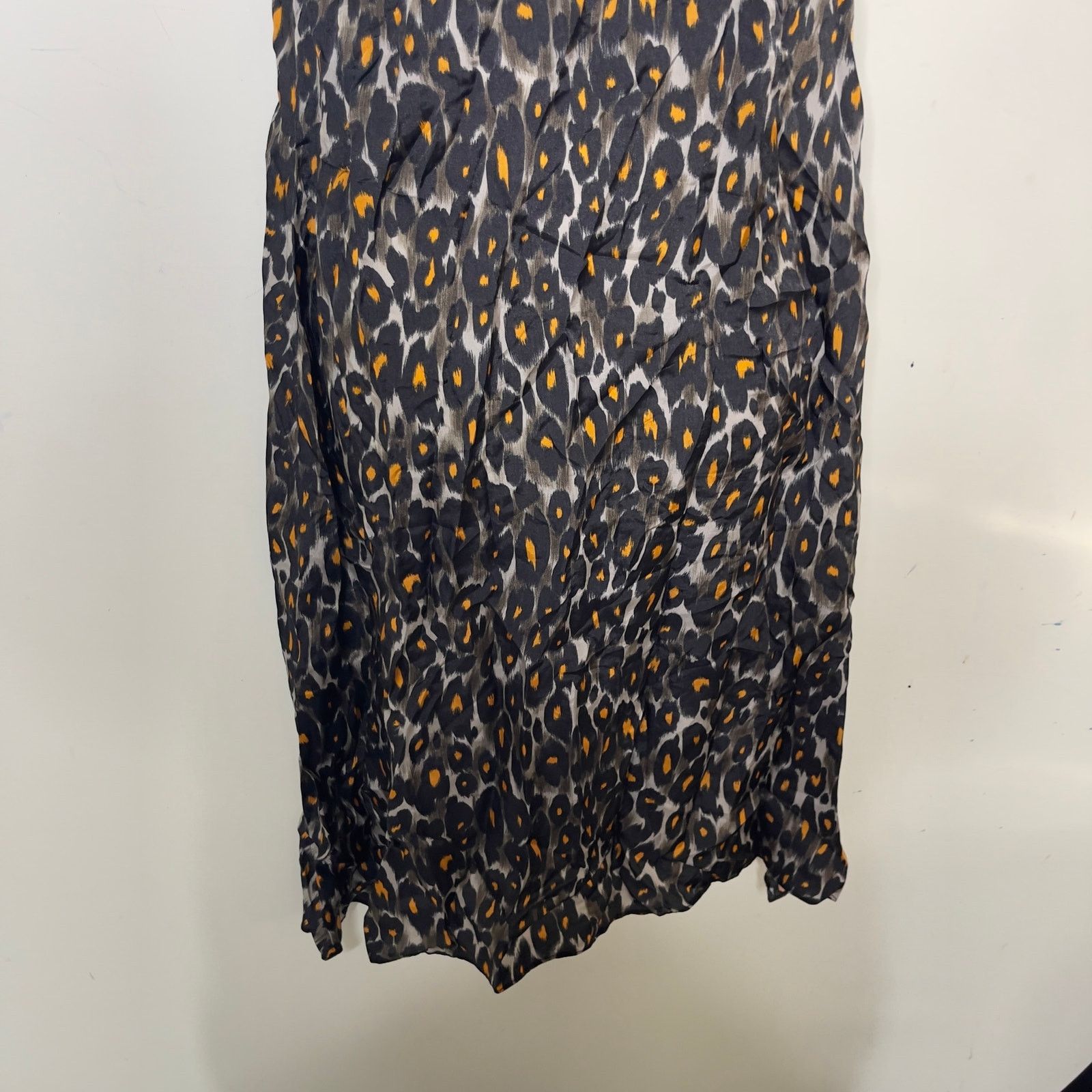 R13 R13 MIDI SLIP DRESS WITH BACK TIE In Leopard sz S Size S / US 4 / IT 40 - 4 Thumbnail