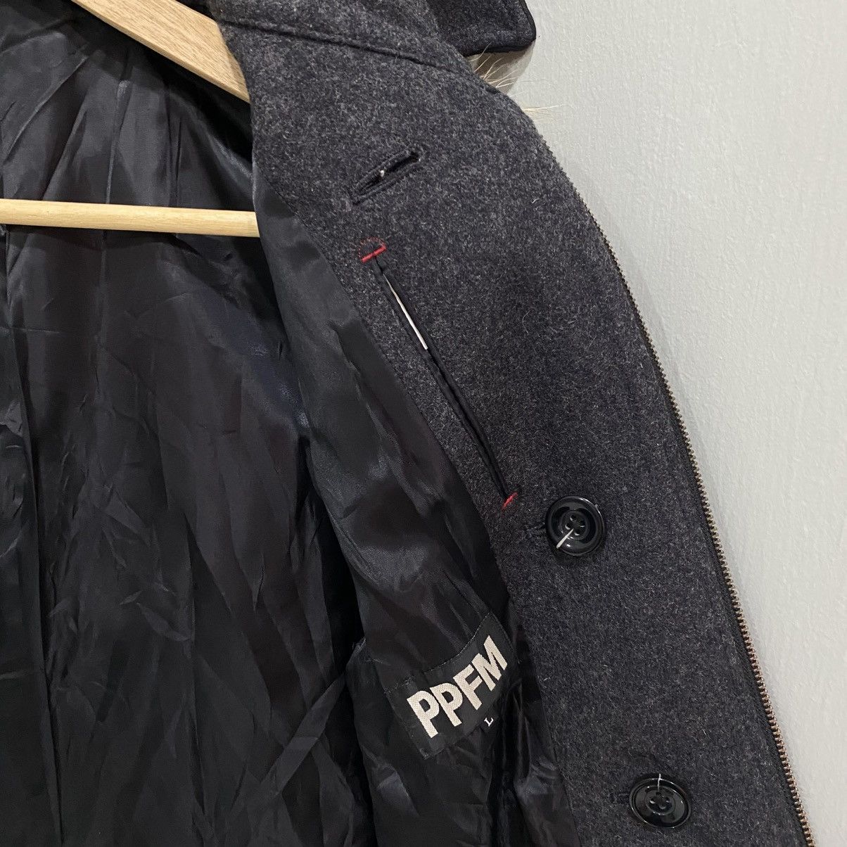 PPFM PPFM Archive Napoleon Fur Hooded Wool Jacket Y2K Punk Style Size US M / EU 48-50 / 2 - 13 Thumbnail