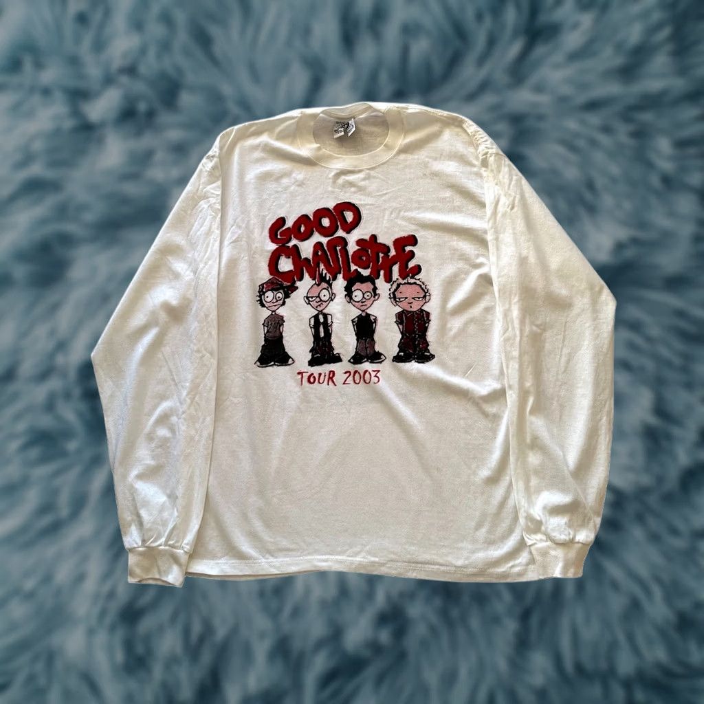 Vintage VINTAGE Good Charlotte Concert TEE 2003 Young & Hopeless World Tour RARE L NWOT Shirt Men White 2000s Y2K Boys Womens Mens Size US L / EU 52-54 / 3 - 1 Thumbnail