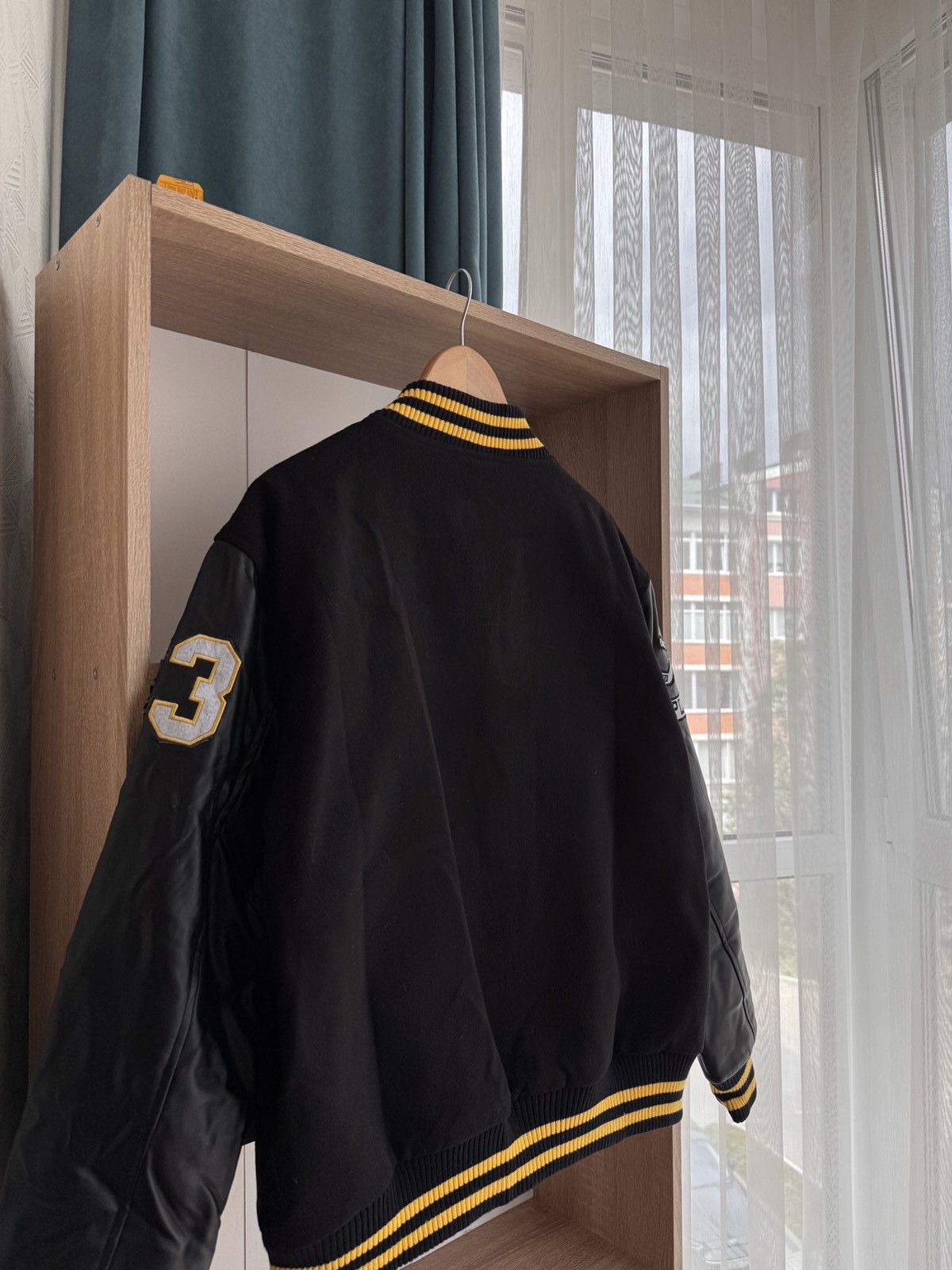 NHL × Vintage Vintage Burgdorf EHC Black University Varsity Bomber Jacket Size US M / EU 48-50 / 2 - 8 Thumbnail