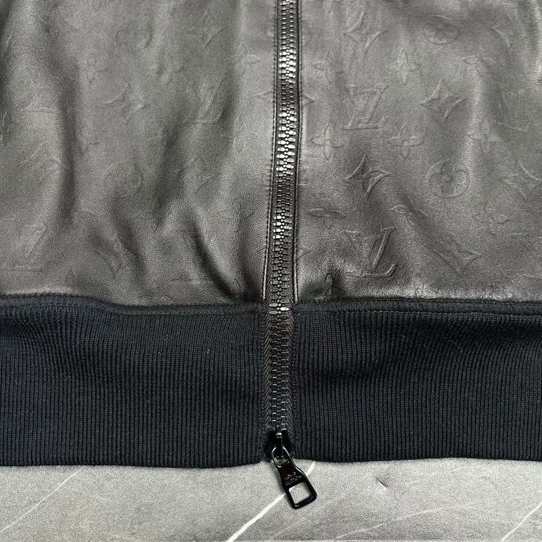 Louis Vuitton Louis Vuitton Louis Vuitton Black Leather Wool Jacket-2506 Size US L / EU 52-54 / 3 - 4 Thumbnail