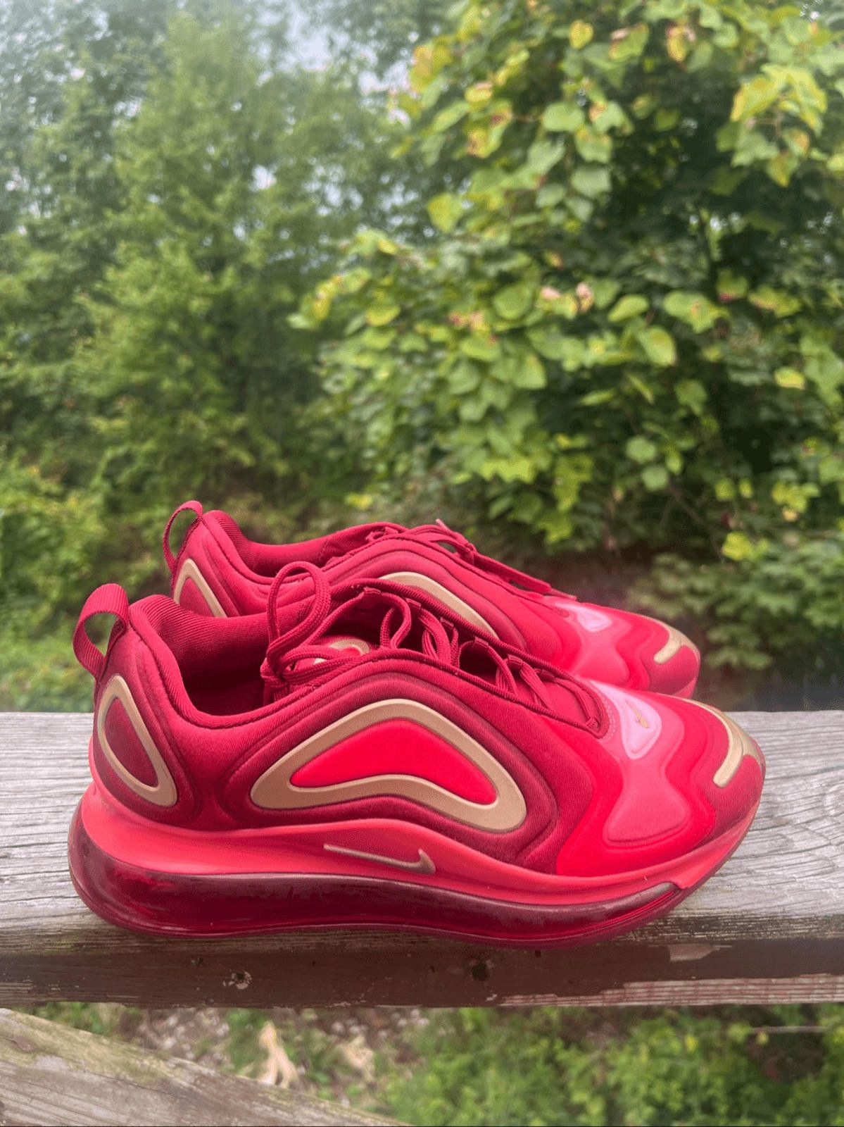 Nike Nike Air Max 720 (GS) AQ3195-600 Team Crimson Red Sz 7 Youth Size US 7 / EU 40 - 2 Thumbnail