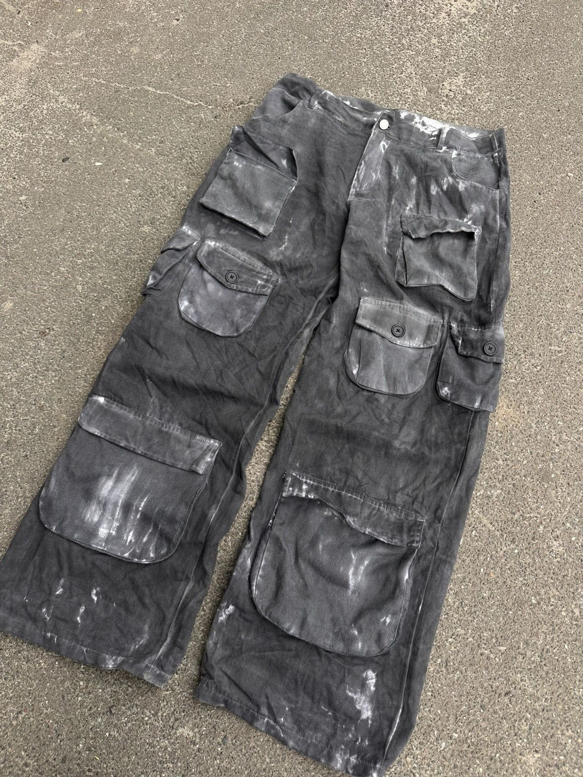 Japanese Brand Baggy Cargo Y2K Multipocket Jeans Size US 32 / EU 48 - 3 Thumbnail