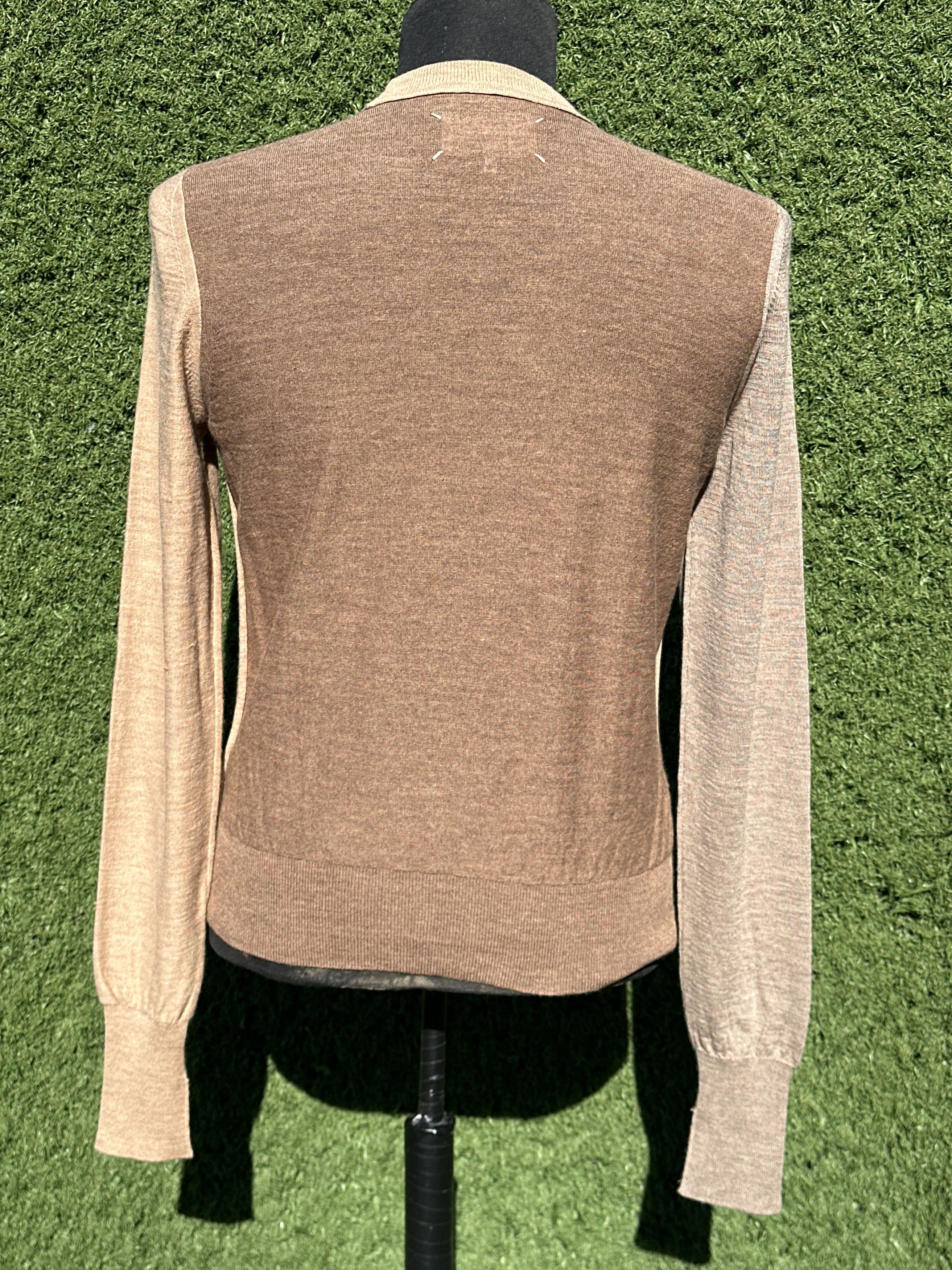 Maison Margiela Rare Maison Margiela 14 Camel Colorblock Fine Knit Size S Size US S / EU 44-46 / 1 - 2 Thumbnail