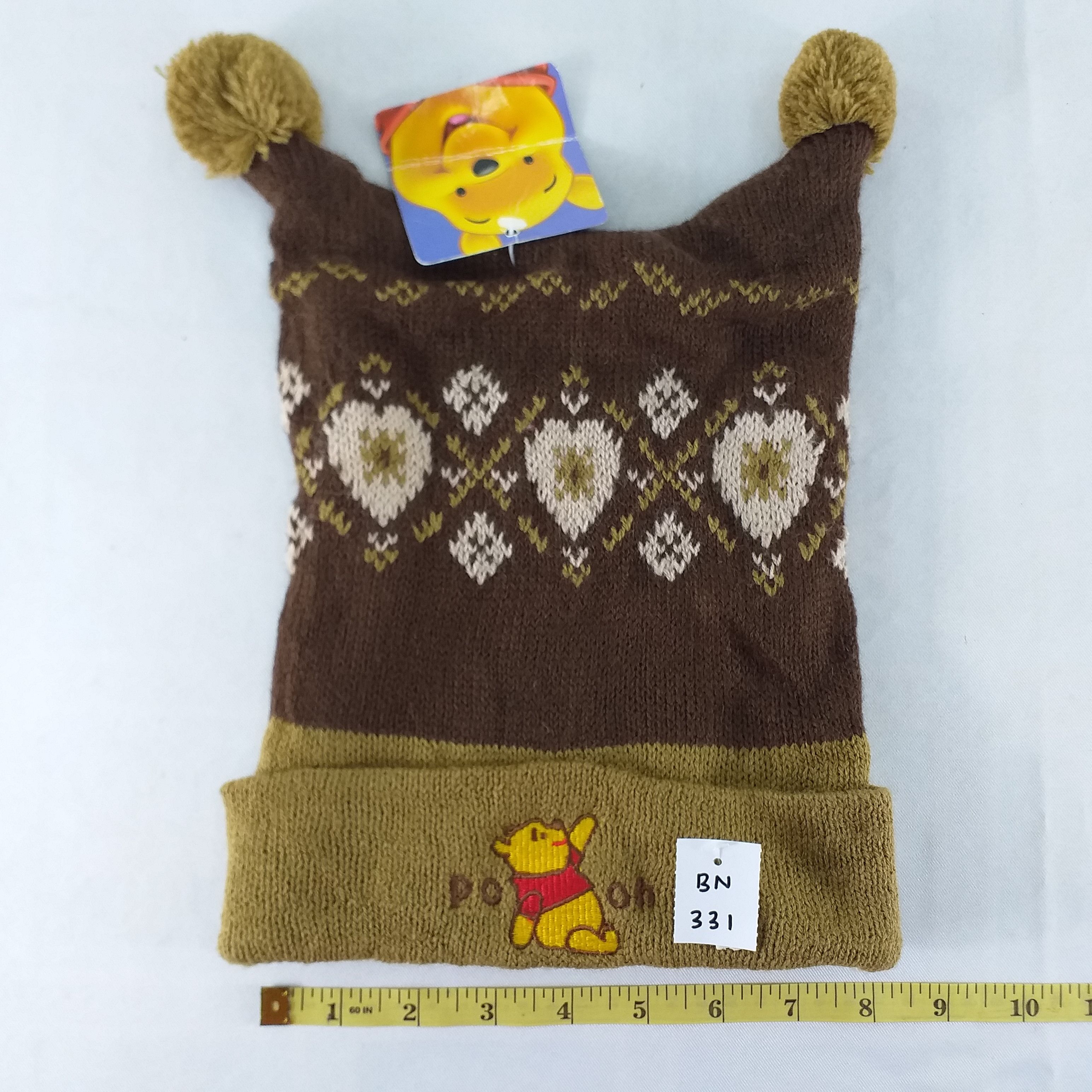 Cartoon Network Pooh Character Embroidery Snow Cap Hat Beanie -BN331 Size ONE SIZE - 7 Thumbnail