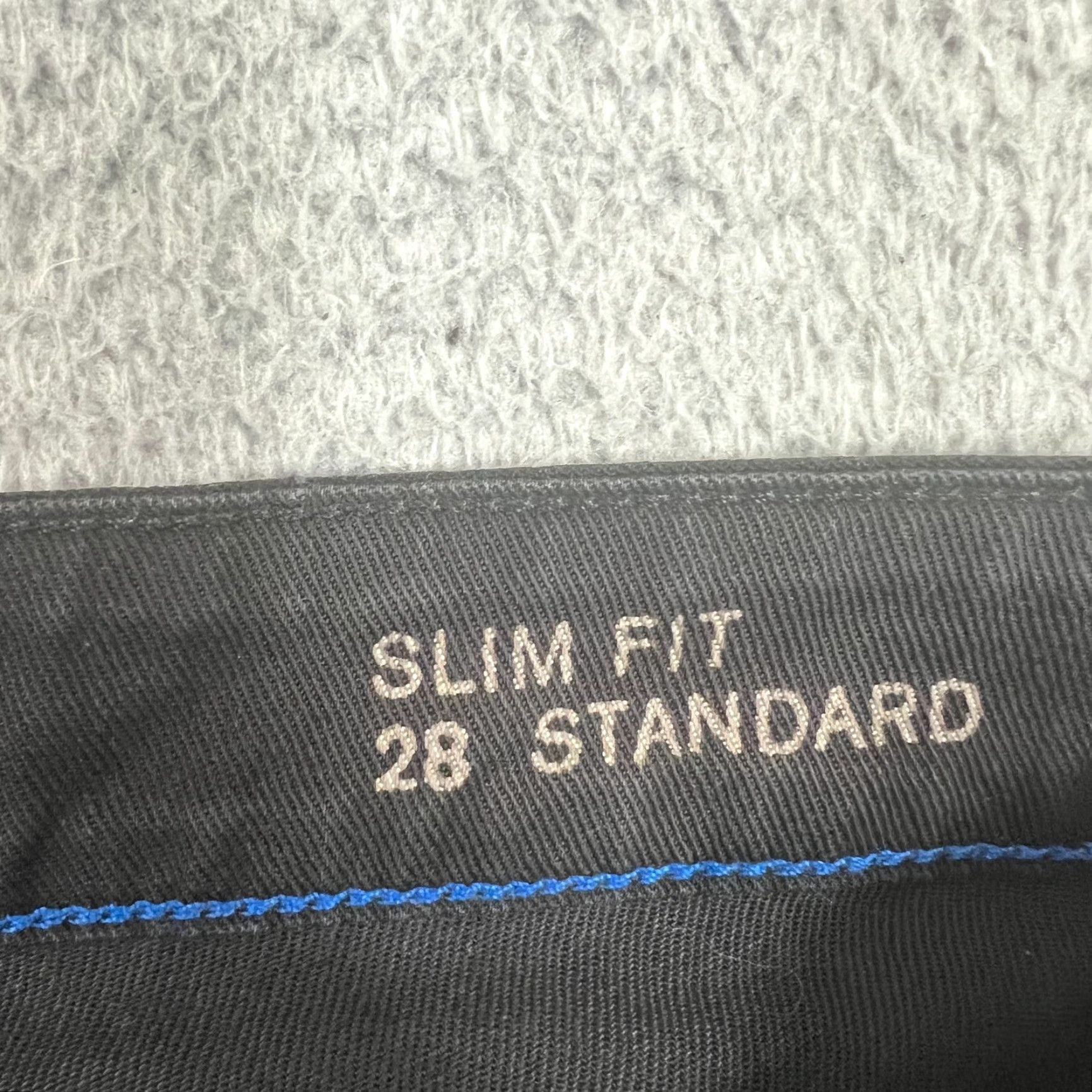 Denime Martin + Osa Jeans Womens 28 Slim Fit Black Denim Skinny Stretch Size 28" / US 6 / IT 42 - 6 Thumbnail