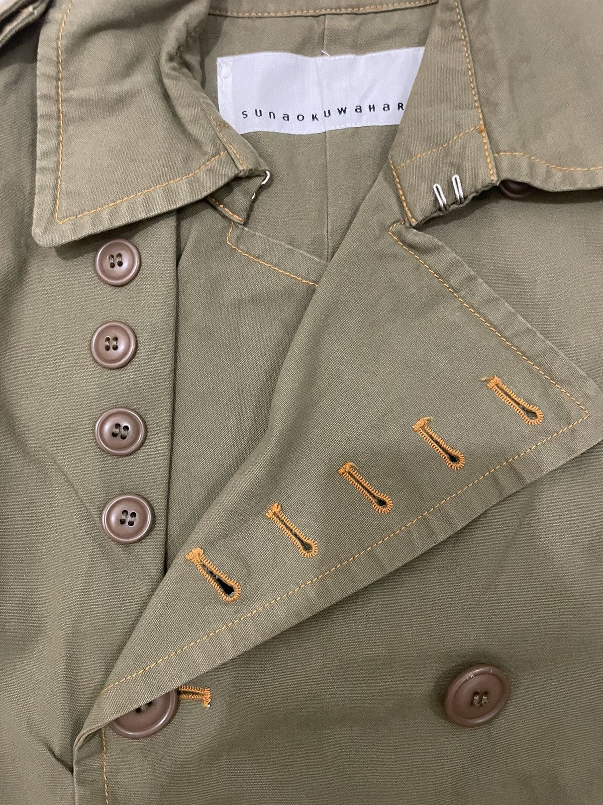 Issey Miyake × Japanese Brand × Vintage Issey Miyake Sunaokuwahara Trench Coat Size US S / EU 44-46 / 1 - 11 Thumbnail
