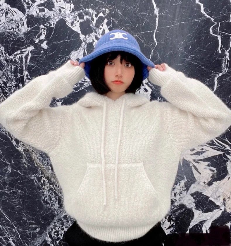 Celine Celine White Alpaca Hooded Sweater 2501-Nextarrow Size US XS / EU 42 / 0 - 1 Thumbnail