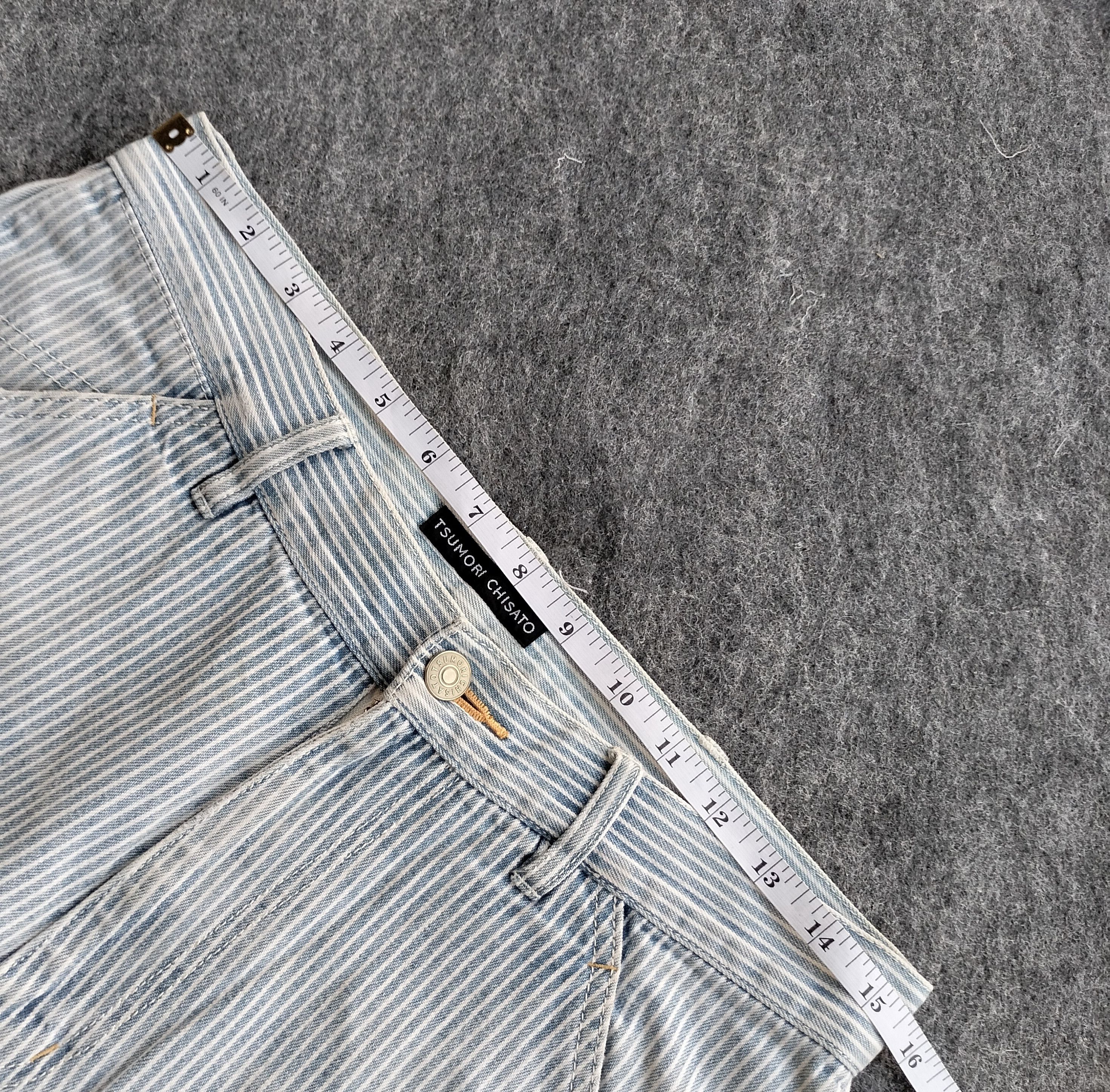 Issey Miyake Tsumori chisato "lucky" carpenter hickory pants Size US 31 - 15 Thumbnail