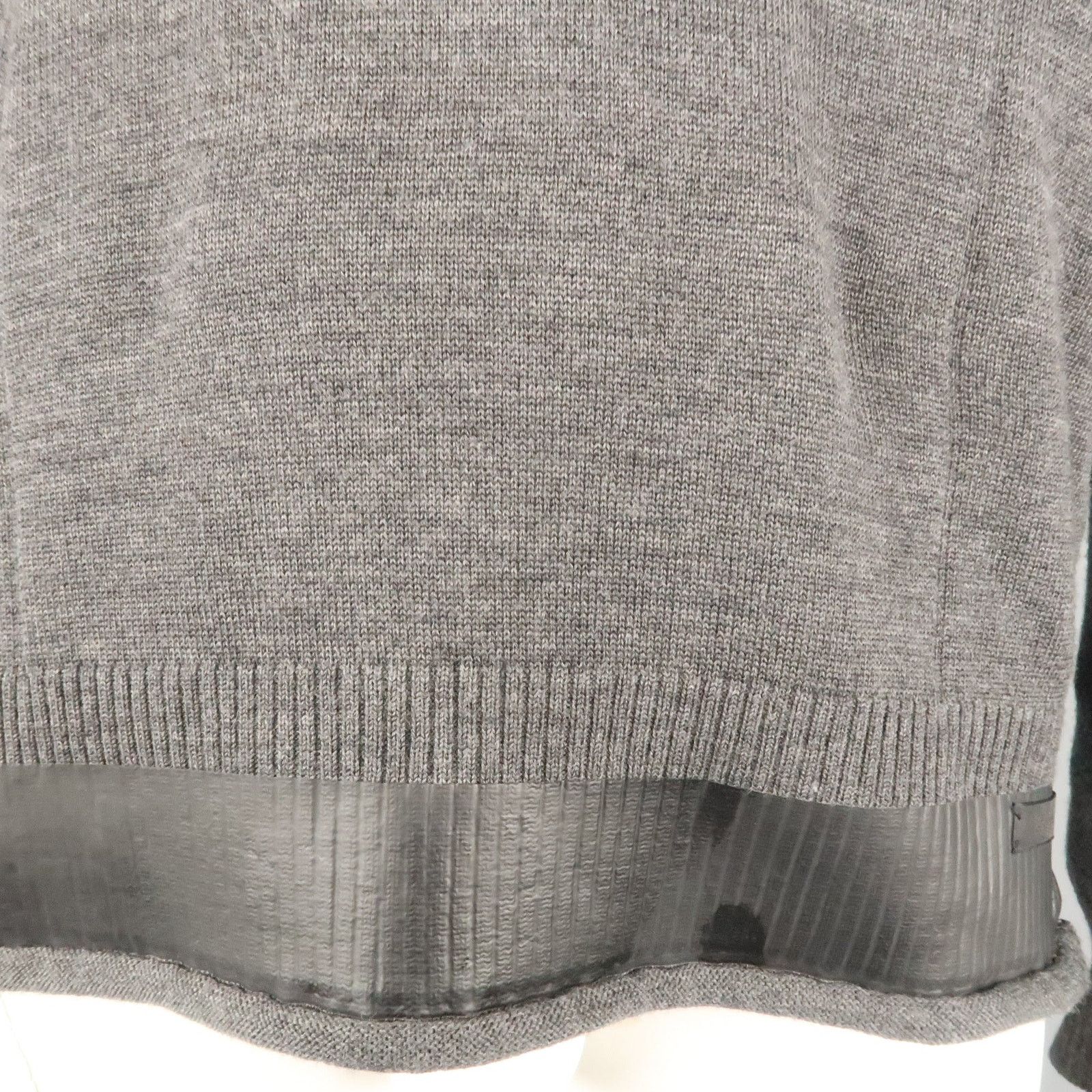 Undercover UNDERCOVER Size L Charcoal Solid Wool V-Neck Pullover Size US L / EU 52-54 / 3 - 4 Thumbnail