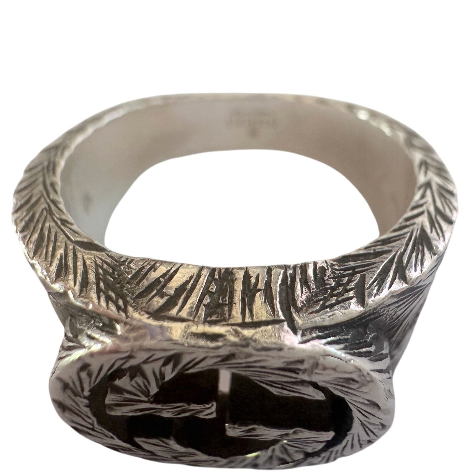 Gucci Gucci Interlocking G Arabesque Ring Sterling Silver Size ONE SIZE - 8 Thumbnail