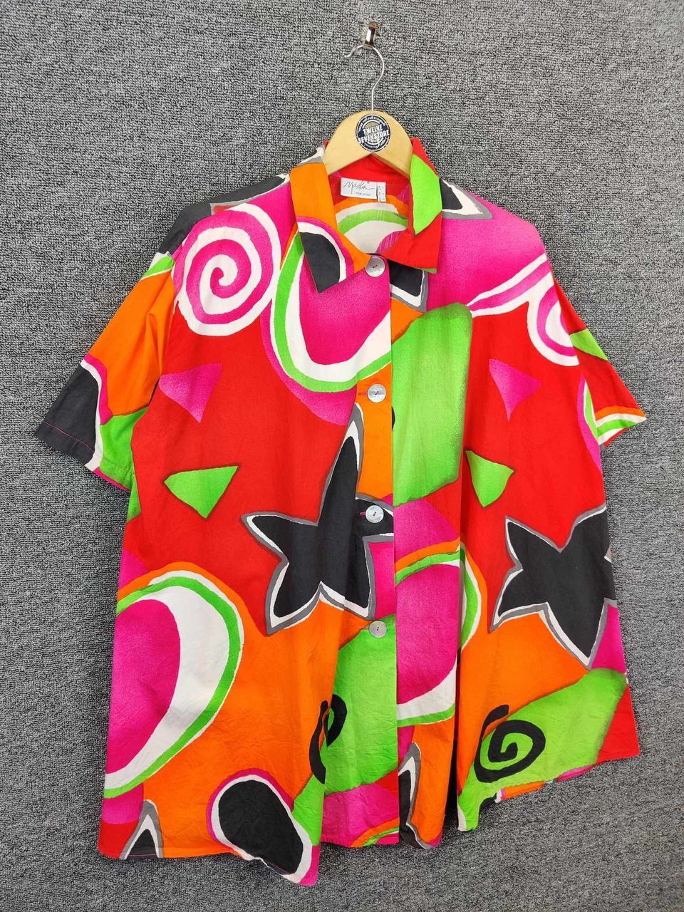 Japanese Brand Maska Iconic Printed Button Ups Shirt Nice Design Size US XL / EU 56 / 4 - 5 Thumbnail