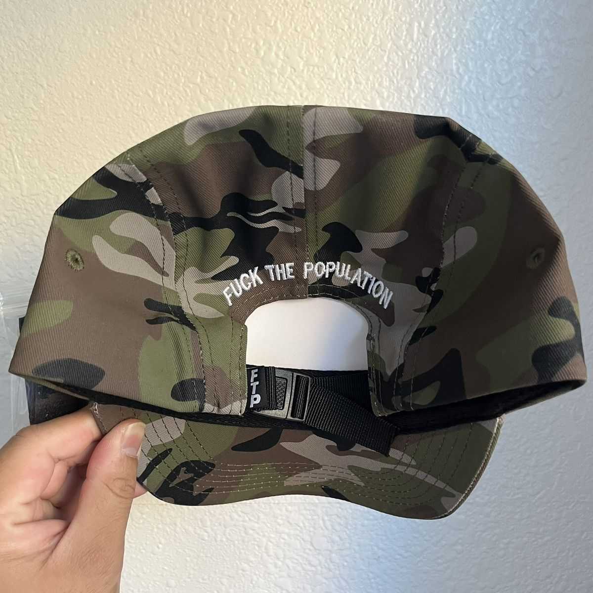 2025’ Fuck The Population Velcro Logo Camp Hat Camo O/S