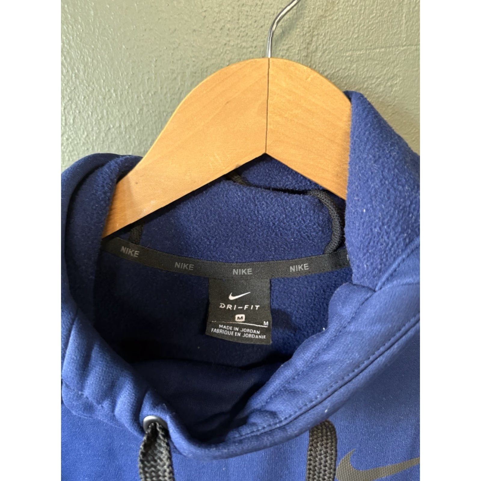 Nike Nike Mens Pullover Hooded Sweatshirt Therma Fit Blue M Athletic Size US M / EU 48-50 / 2 - 3 Thumbnail