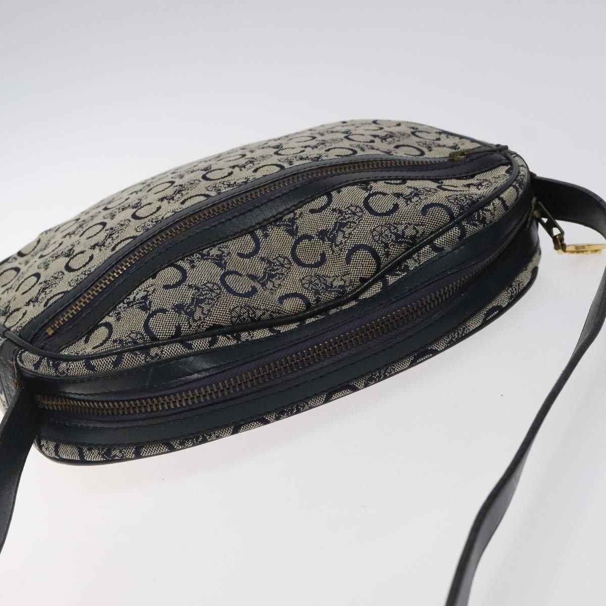 Celine CELINE C Sulky Shoulder Bag Canvas Navy Gold Size ONE SIZE - 6 Thumbnail
