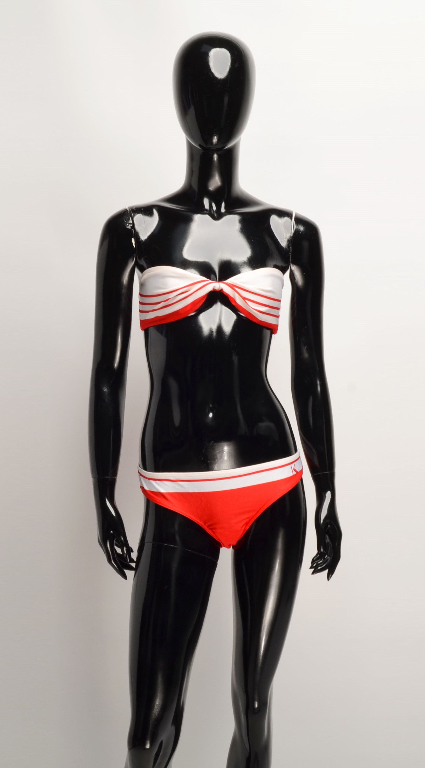 Krizia Vintage Krizia 80's Striped Bikini Swimwear Set Beachwear Size ONE SIZE - 1 Thumbnail